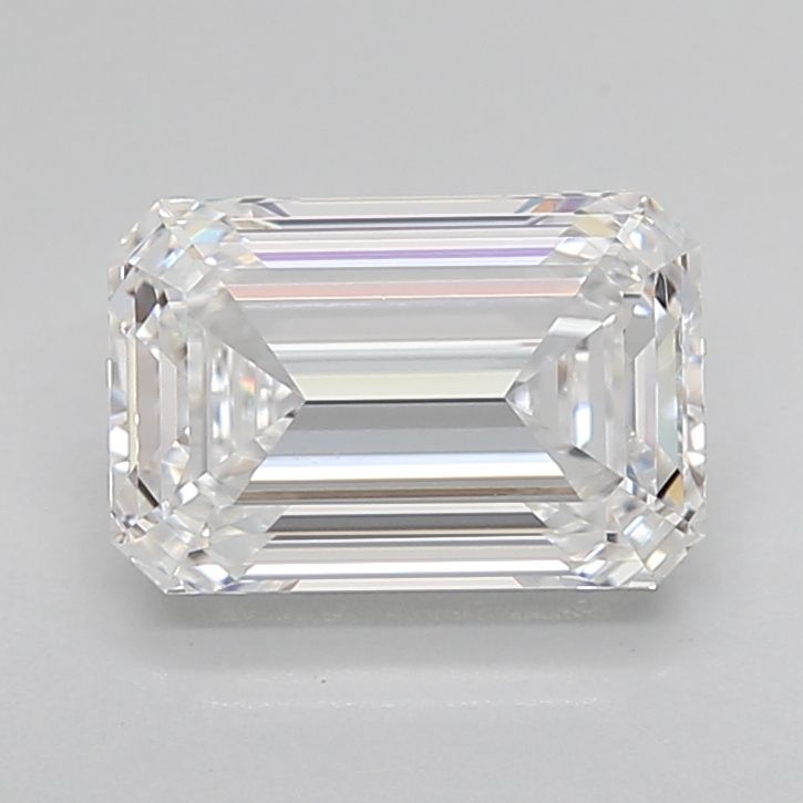 2.21 Carat D Color IF Clarity Lab-Grown Emerald Cut Diamond for Engagement Rings & Fine Jewelry