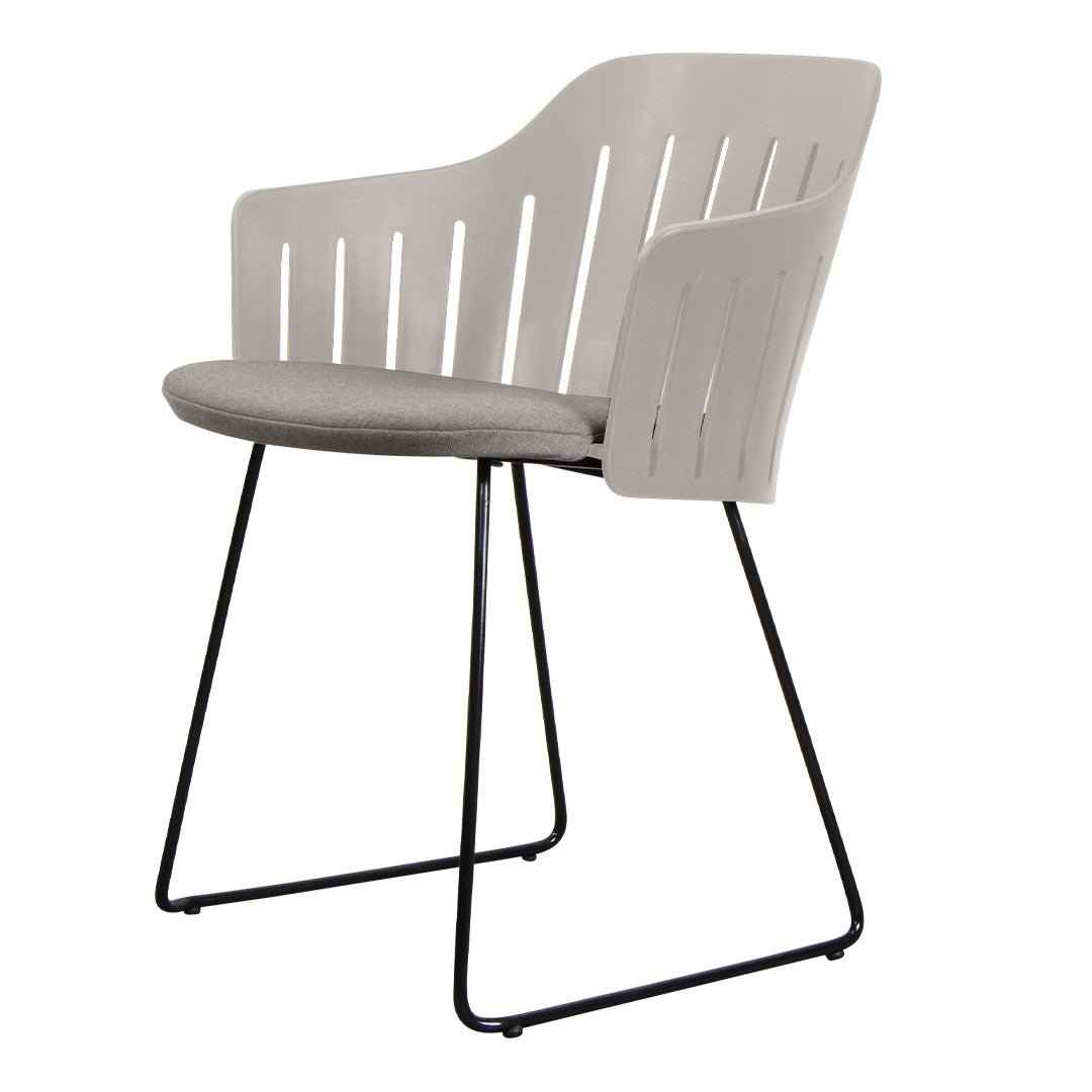 Premium Outdoor Chair with Sled Base & Comfortable Seat Cushion - Patio, Garden, Camping, and Backyard Relaxation Furniture