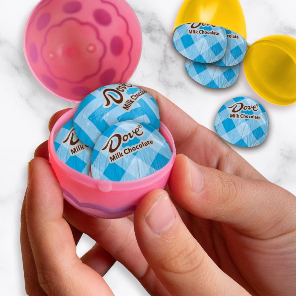 DOVE Easter Eggs Milk Chocolate Candy Assortment - 8.87 oz Bag - Perfect for Easter Baskets, Party Favors & Holiday Treats