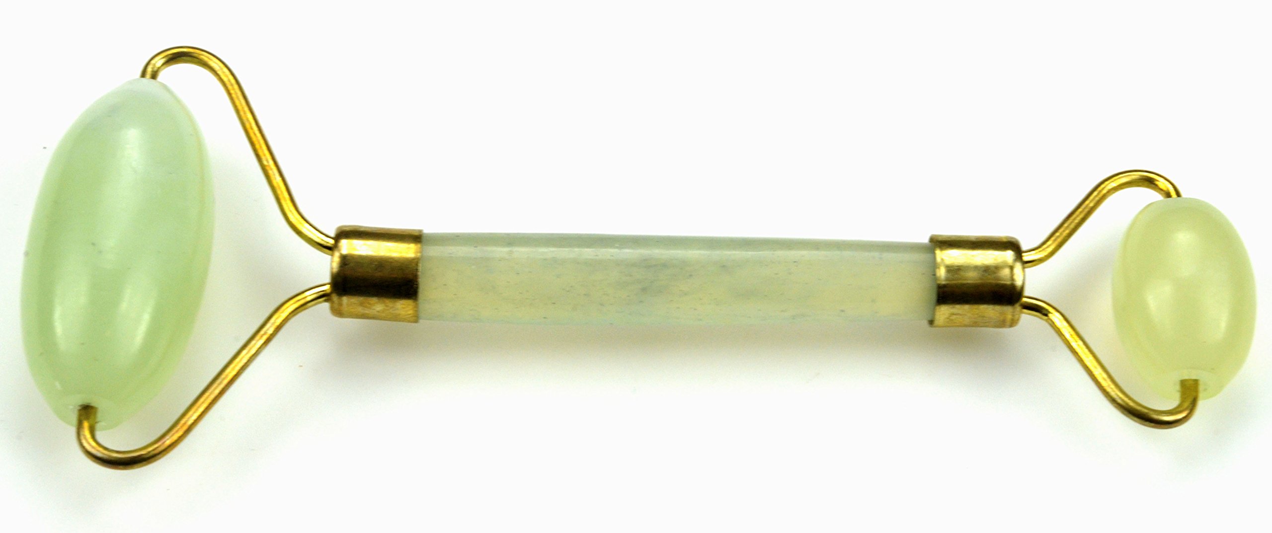 Premium Dual-Sided Jade Roller Facial Massager - 100% Natural Grade-A Jade Stone for Face & Neck Slimming, Anti-Aging Skincare Tool - Perfect for Morning Routine & Nighttime Relaxation
