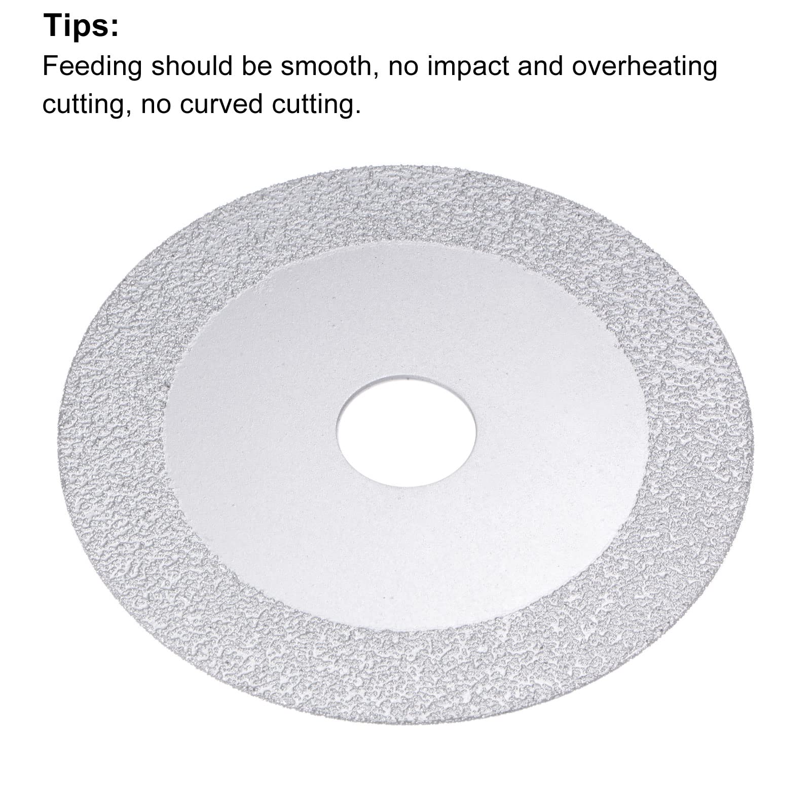 uxcell 100mm (4-Inch) Vacuum Brazed Diamond Cutting Disc - 15mm Diamond Width, 20mm Arbor - for Porcelain Tile, Marble, Granite - Angle Grinder Accessories - 2pcs - Perfect for DIY Projects, Home Renovation & Professional Construction Work