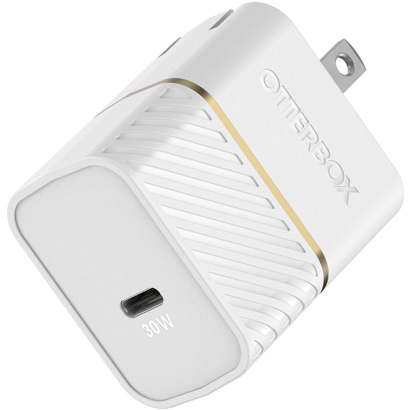 Otterbox 30W USB-C PD Fast Wall Charger Block - White | Compact & Powerful Charging for iPhone, Android, Laptops | Perfect for Travel, Home & Office Use