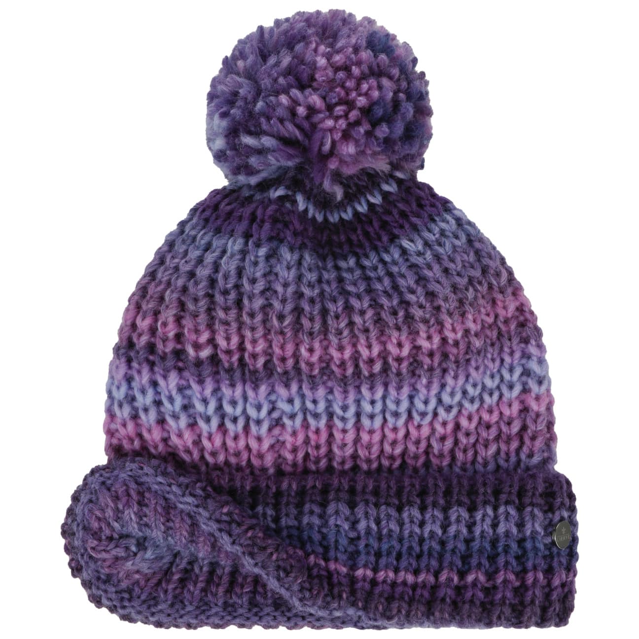 Lierys Finja Bobble Hat - Warm Winter Knit Beanie for Women & Men - Cozy Cable Knit Pom Pom Hat for Cold Weather - Perfect for Skiing, Snowboarding & Outdoor Activities