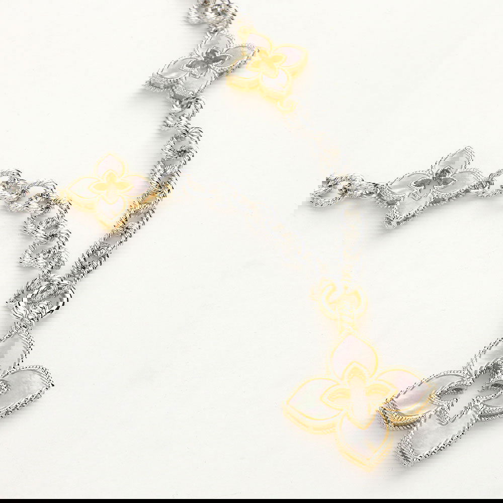 14K Gold Plated Mother of Pearl Clover Pendant Necklace - Elegant Irish Jewelry Gift for Women, Perfect for St. Patrick's Day & Everyday Wear