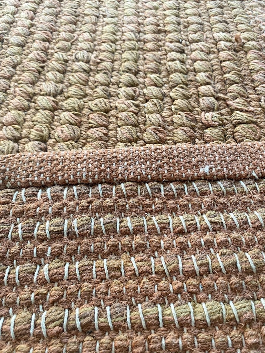 Handmade Turkish Overdyed Jute Runner Rug - 9.2' x 4.2' Natural Fiber Floor Mat - Perfect for Hallway, Entryway, and Boho Home Decor