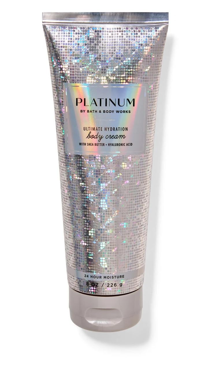 Bath & Body Works Platinum Gift Set - Full Size Fragrance Mist, Body Cream, Body Wash & Lotion | Luxury Skincare & Body Care Bundle for Women | Perfect for Birthdays, Holidays & Self-Care Gifts