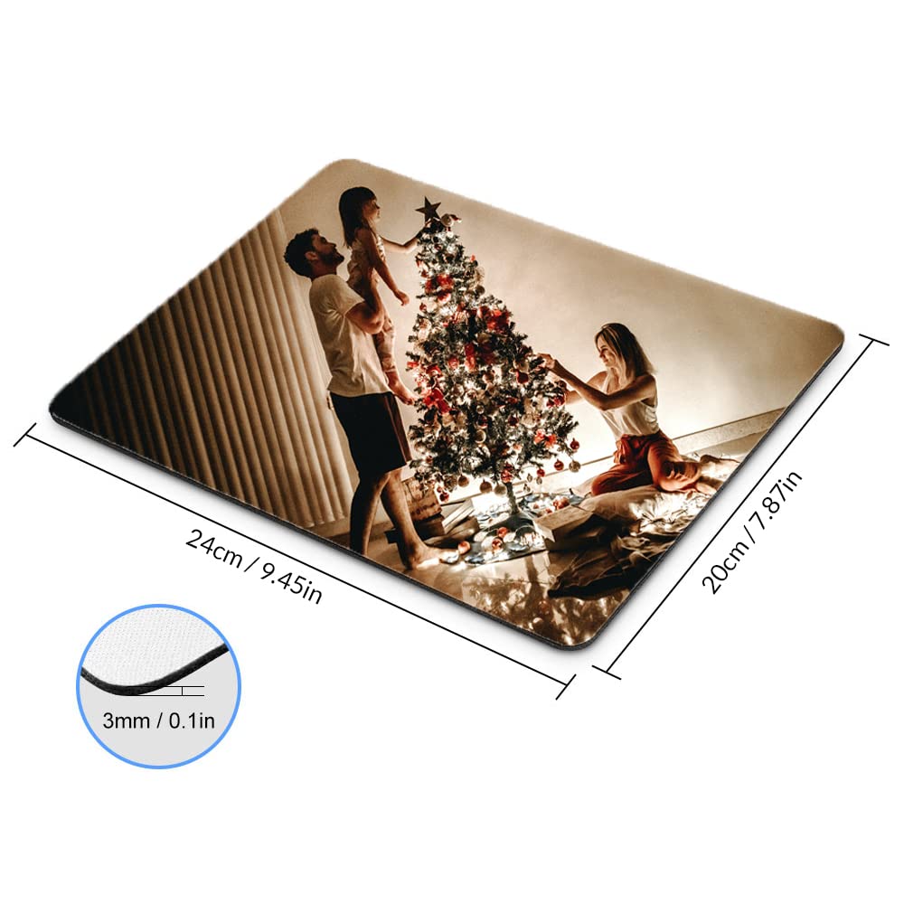 Custom Photo Mouse Pad - Personalized Desk Accessory for Office & Gaming - 7.87