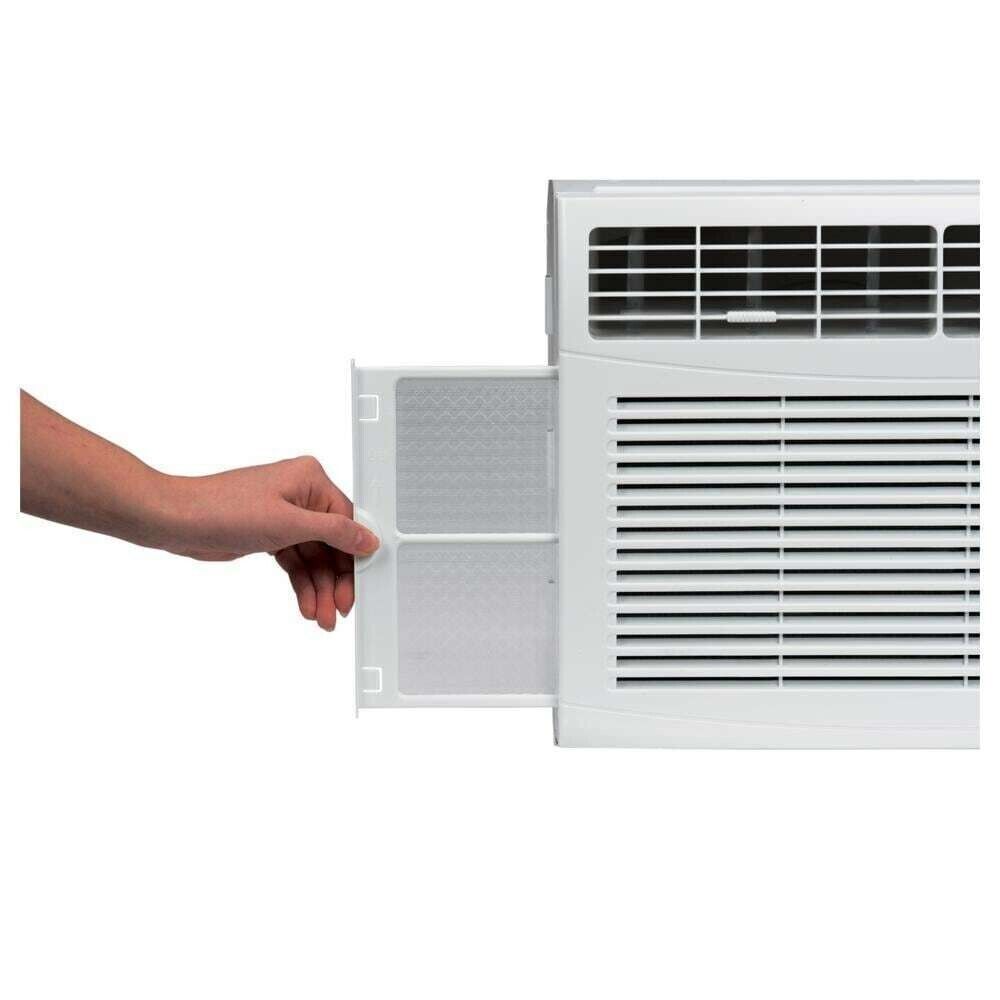 GE 6,000 BTU Window Air Conditioner with Remote - Cools 250 Sq.Ft - White (AHTE06AA) - Perfect for Bedrooms, Dorm Rooms & Small Offices