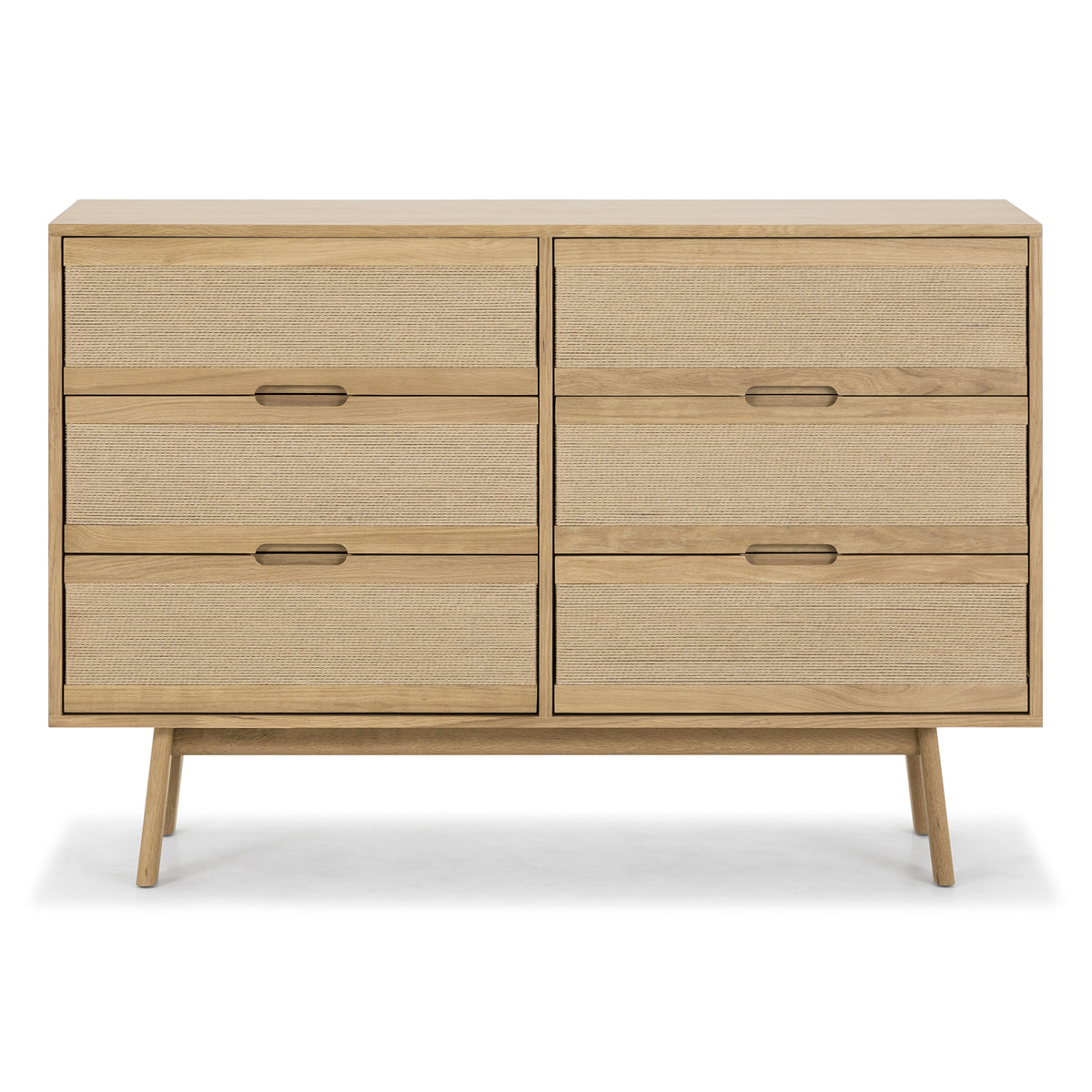 Arigato Timber 6-Drawer Wooden Dresser for Bedroom - Solid Wood Chest of Drawers with Spacious Storage for Clothes, Bedding & Accessories | Perfect for Master Bedroom, Guest Room & Nursery Organization