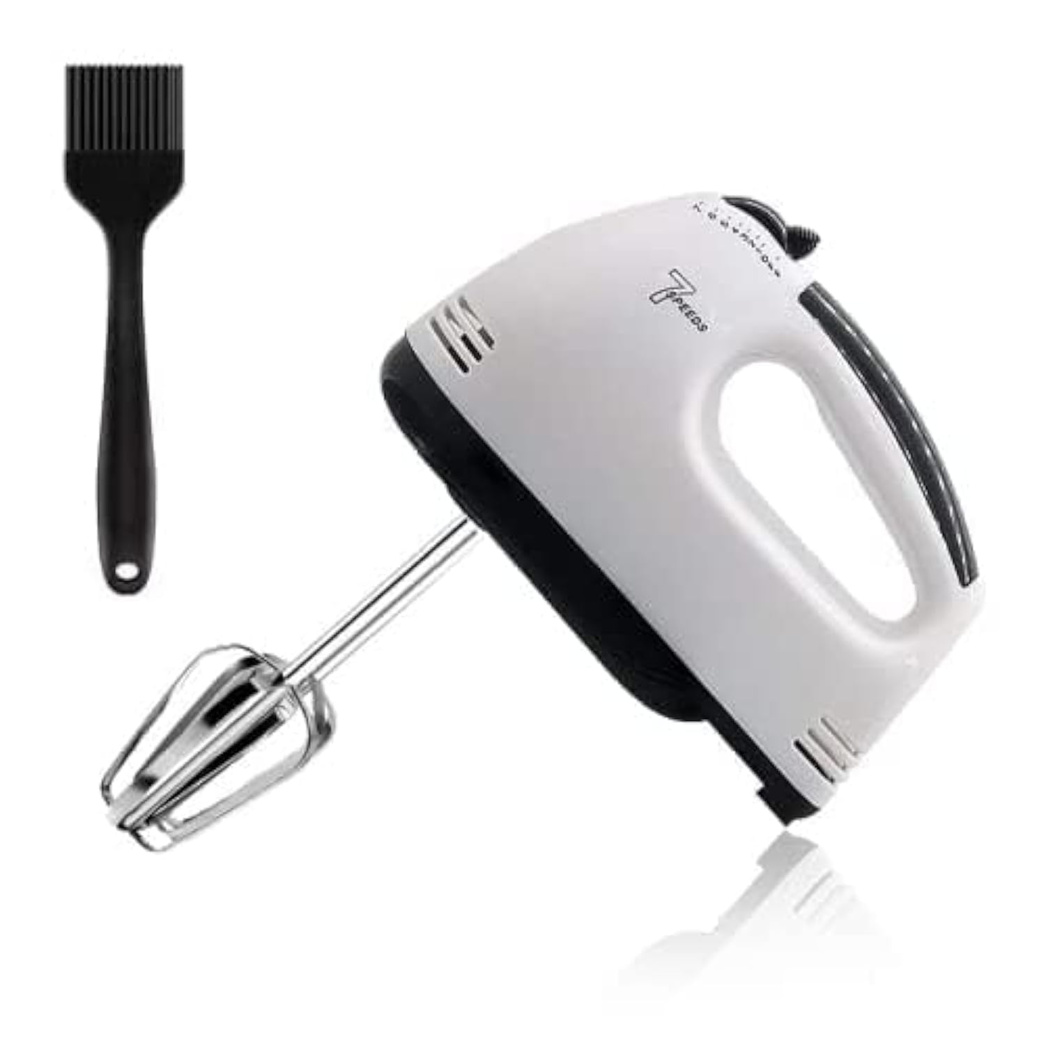 7-Speed Electric Hand Mixer - Stainless Steel Egg Beater & Dough Whisk for Baking, Cooking | Portable Handheld Blender for Cakes, Cookies & Kitchen Recipes | Perfect for Home Bakers & Professional Chefs