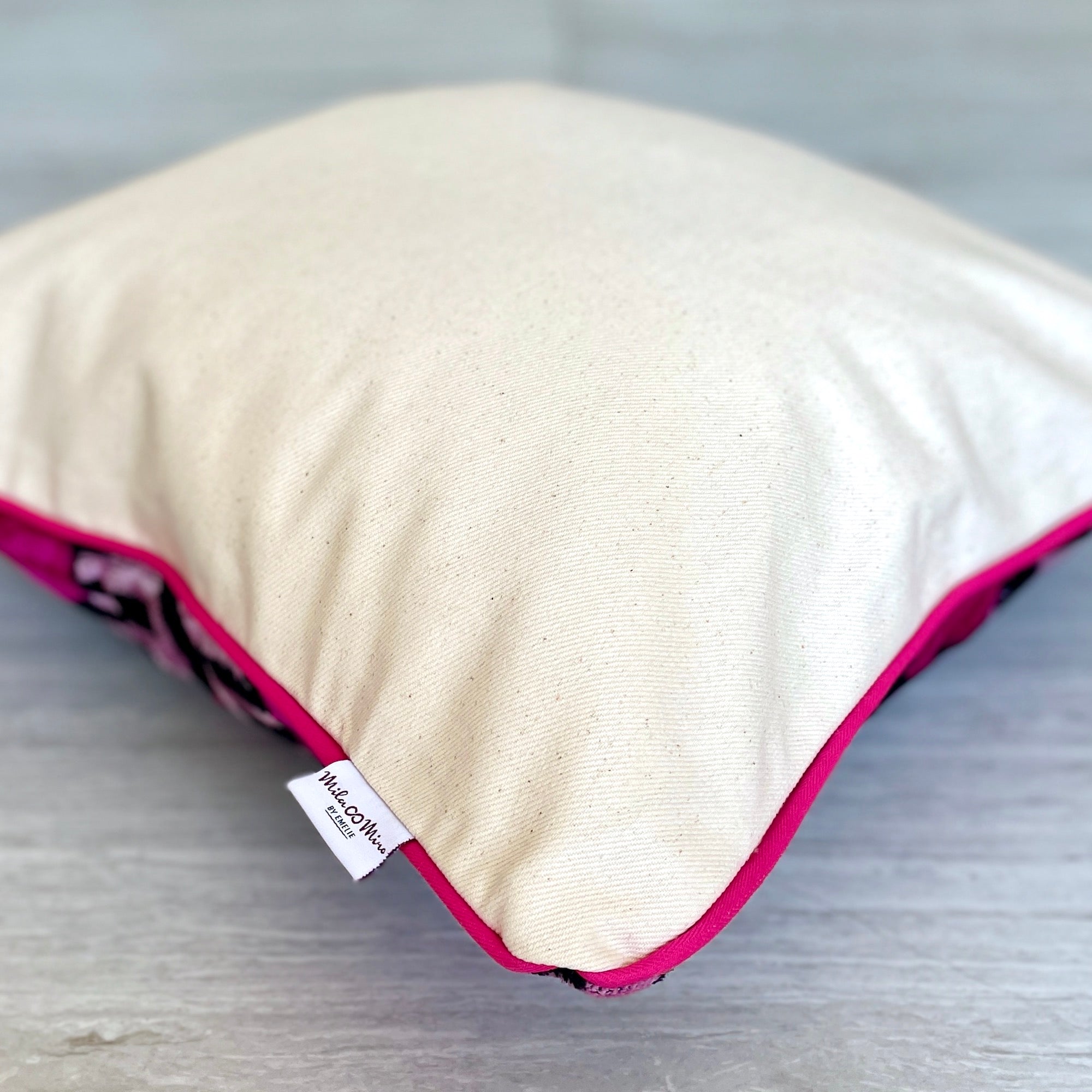 Luxury Velvet Ikat Cushion Cover - Powder Pink Decorative Pillow Case for Sofa & Bed - Boho Chic Home Decor Accent
