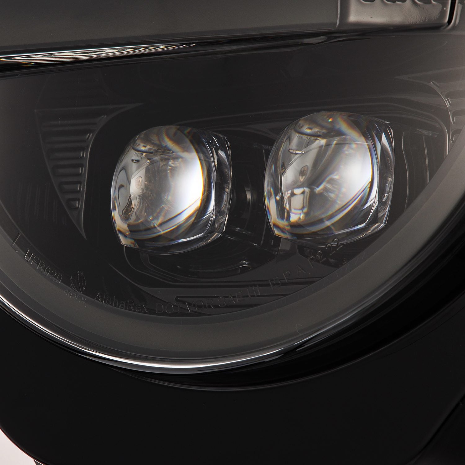 21-25 Ford Bronco & 22-25 Ford Bronco Raptor NOVA Series LED Projector Headlights (Alpha Black) - High-Performance Off-Road Lighting for Night Driving & Adventure