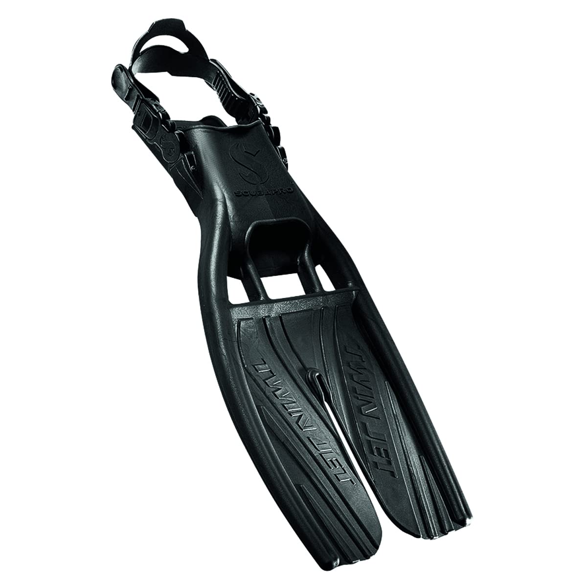 Scubapro Twin Jet Scuba Diving Fins - Professional Open Heel Swim Fins for Snorkeling, Spearfishing & Underwater Exploration | Lightweight & Durable Design for Men & Women