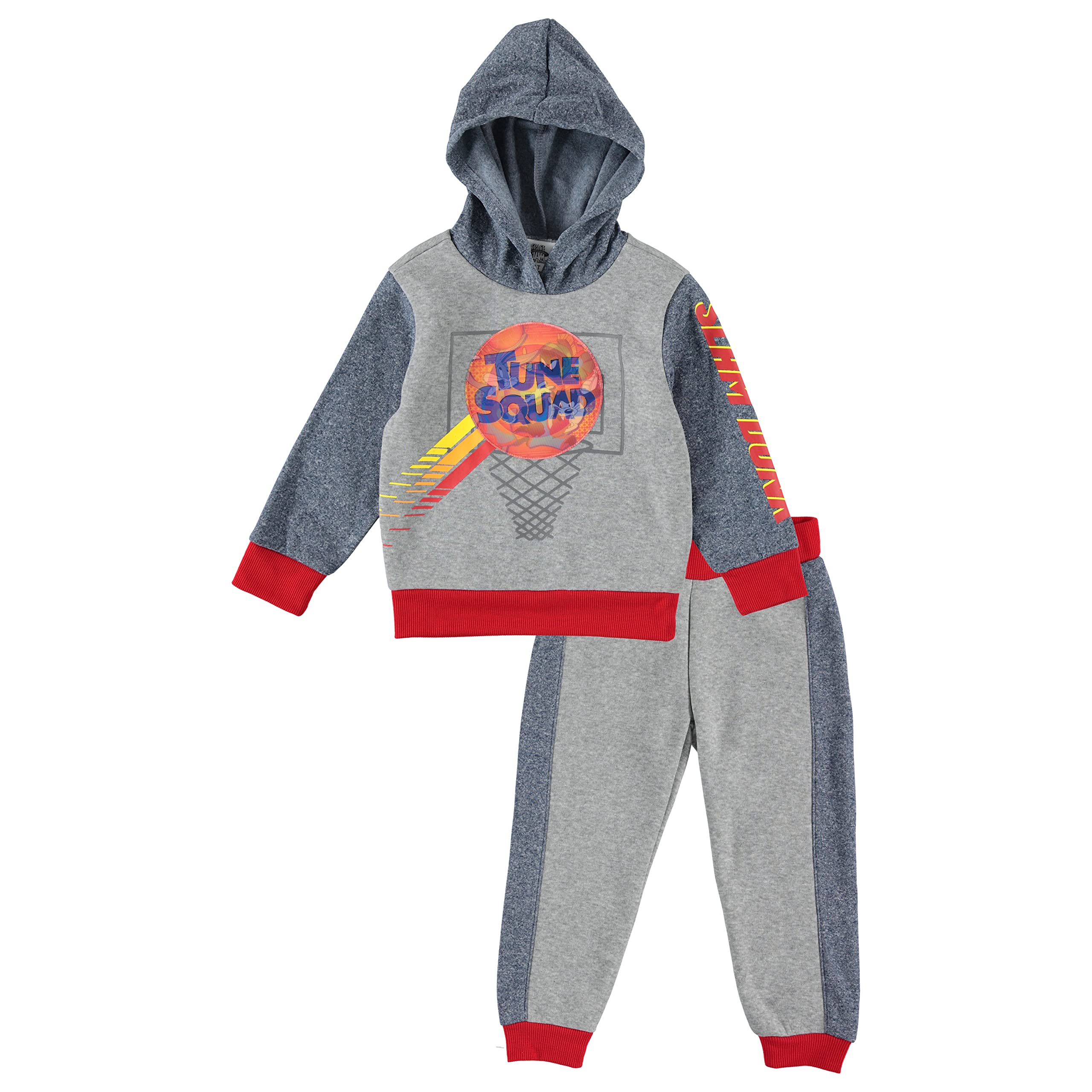 Space Jam Boys Fleece Hoodie & Jogger Set - Tune Squad Hologram for Play & Lounge