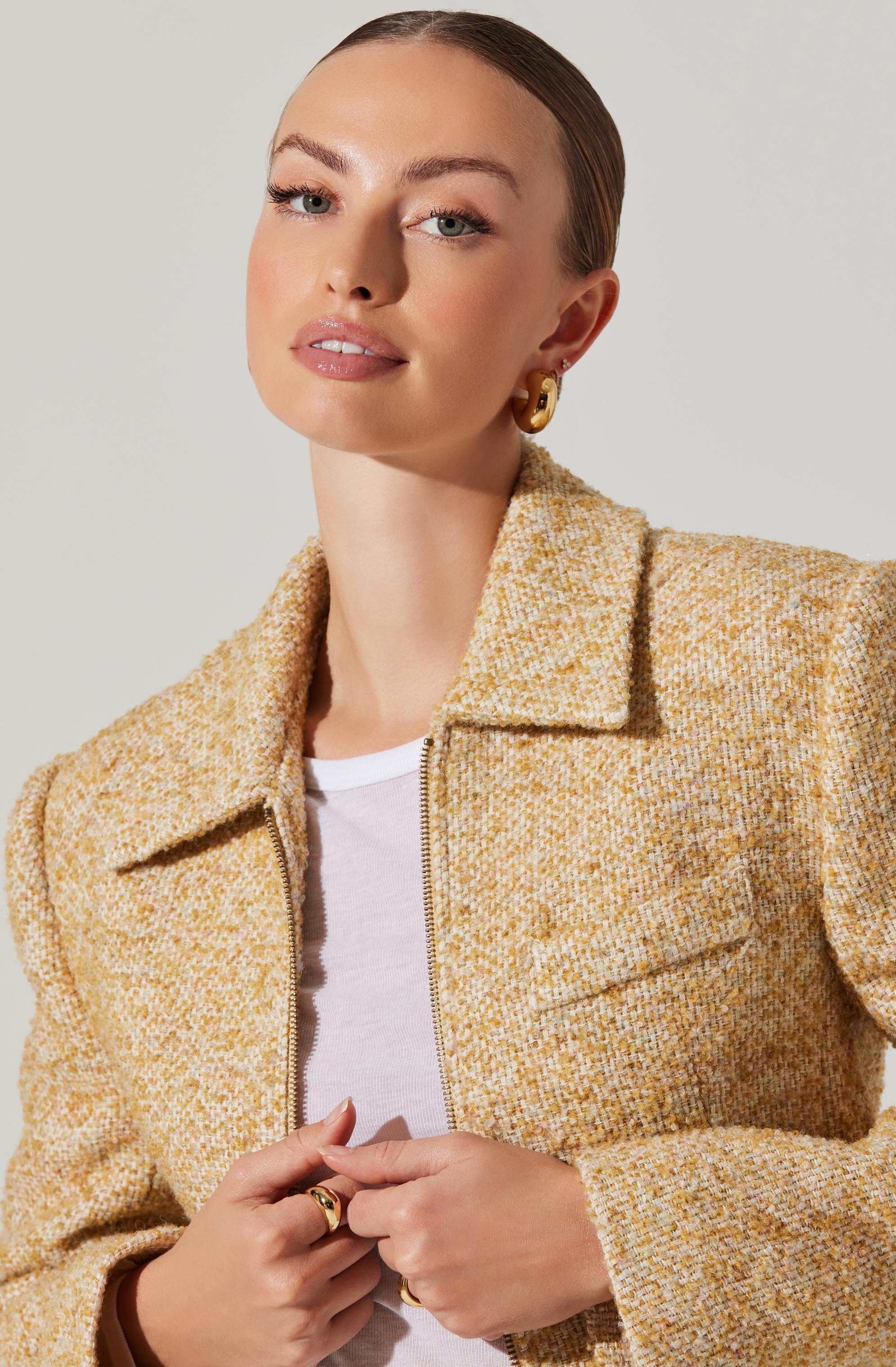 Lindsay Cropped Jacket for Women - Stylish Lightweight Outerwear for Spring & Fall | Perfect for Casual Outings, Office Wear & Travel