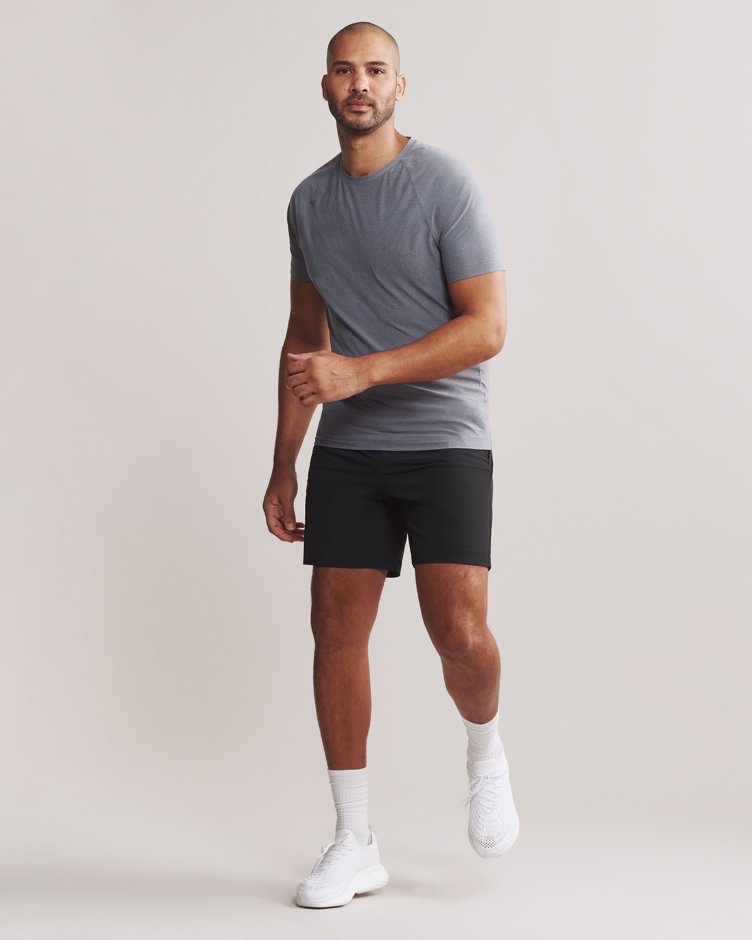 Rhone Reign Men's Performance Short Sleeve T-Shirt - Moisture Wicking & Breathable Workout Top for Gym, Running & Outdoor Activities