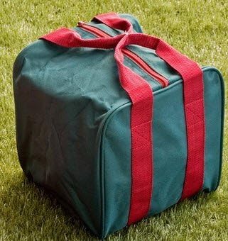 Premium Tournament Bocce Ball Set - 110mm Blue & White Balls with Nylon Carry Bag - Made in USA - 998g (2.2 lbs) - Perfect for Backyard Games, Beach Parties & Outdoor Family Fun - Multiple Color Options Available