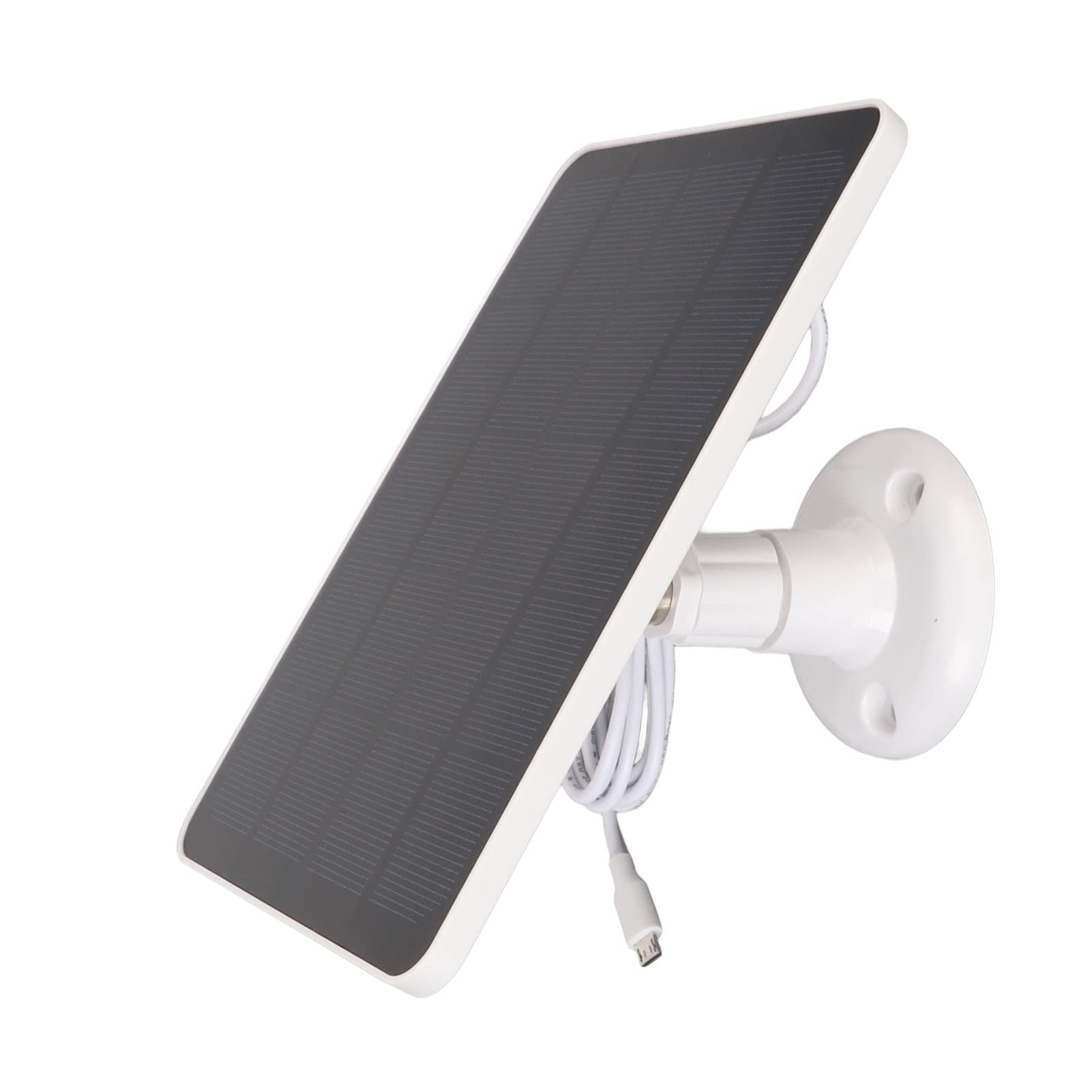 Mtlavishness 6 Camera Solar Panel - IP65 Waterproof, 5V 4W High Efficiency USB Security Camera (White) for Outdoor Home Surveillance & Property Monitoring