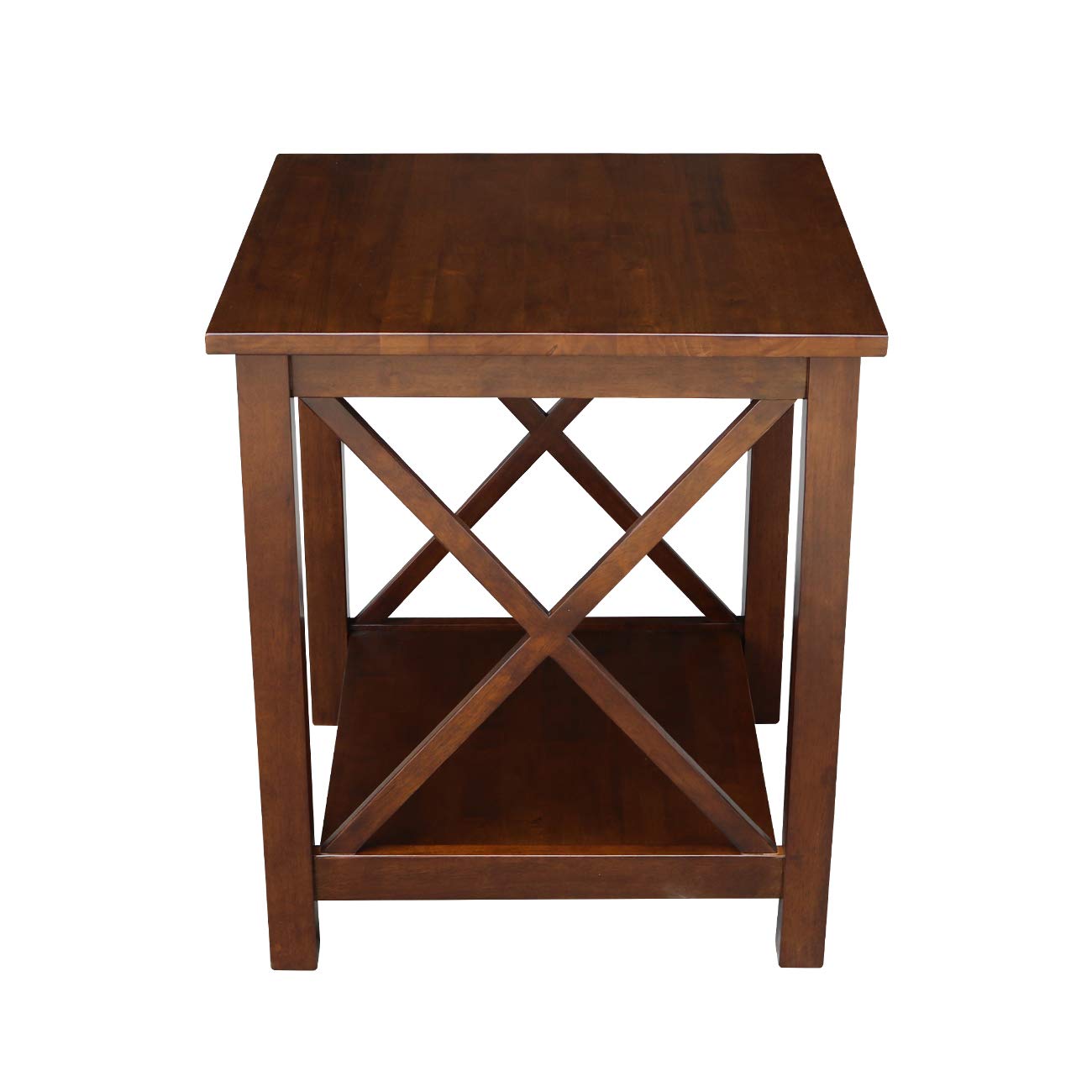 International Concepts End Table - Modern Side Table for Living Room, Bedroom & Office - Small Accent Table with Sturdy Wooden Frame & Sleek Design - Perfect for Coffee, Books & Decor