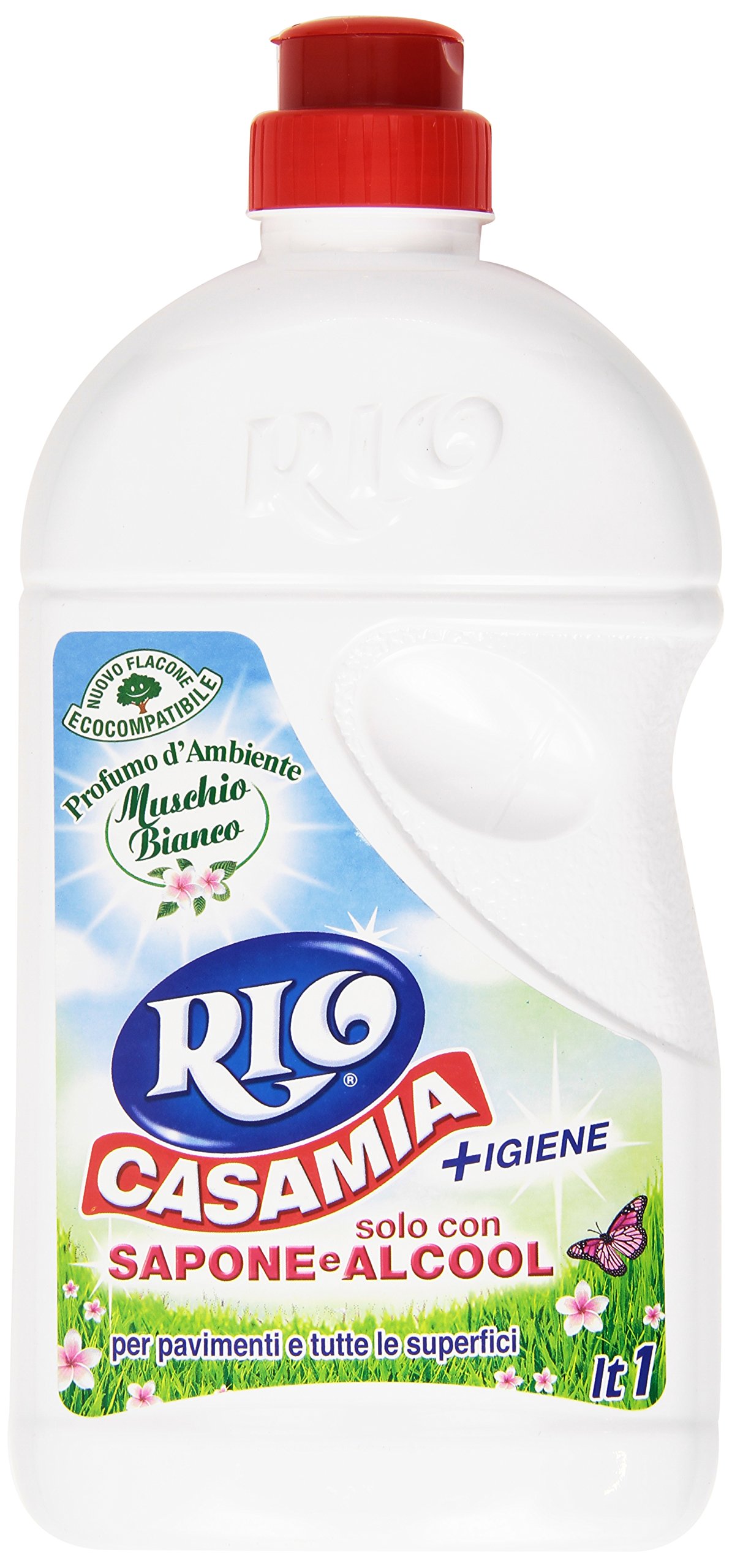 Rio - Antibacterial Hard Surface Cleaner with Soap & Alcohol, 1000ml - Ideal for Kitchen Countertops, Bathroom Tiles & High-Touch Areas