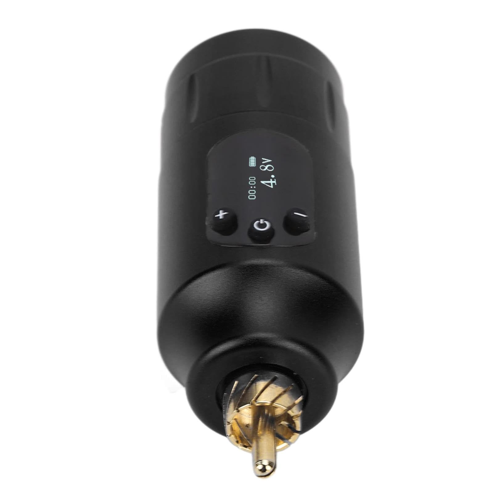 Professional Tattoo Power Supply for Artists - 1300mAh Rechargeable Battery (Black) - Portable Tattoo Machine Power Source - Perfect for Tattoo Studios, Home Use & Traveling Artists