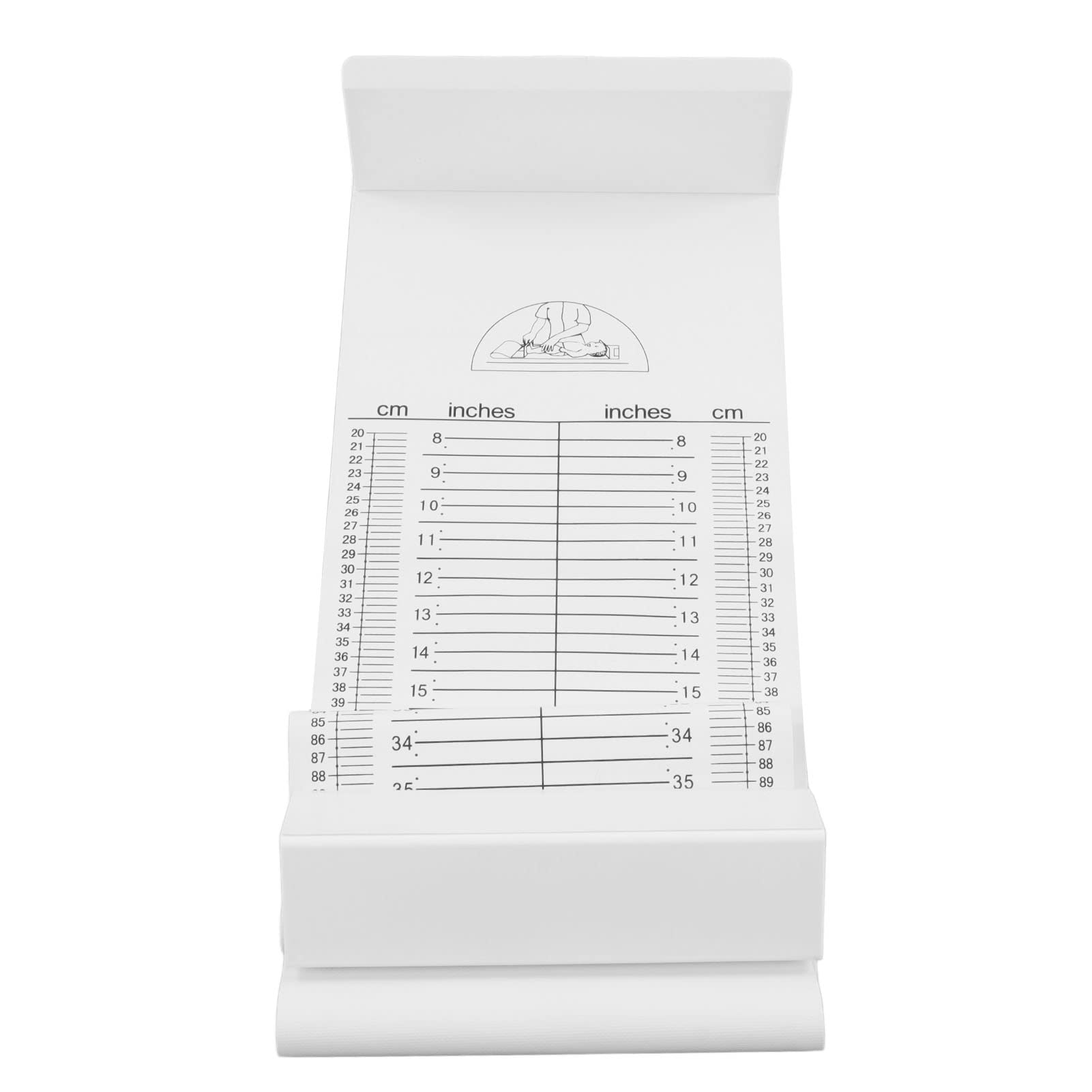 **Baby Growth Measuring Mat - Washable & Collapsible Infant Height Ruler for Nursery, Home - Perfect for Tracking Toddler Development (0-24 Months) - Ideal for Pediatric Checkups & Milestone Photos**