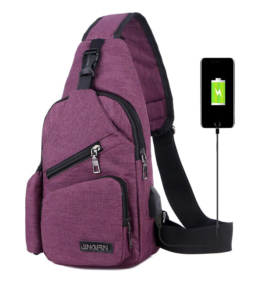 Anti-Theft Sling Bag Crossbody Shoulder Chest Backpack - Lightweight Travel Bag for Men & Women | Perfect for Hiking, Commuting & Daily Use