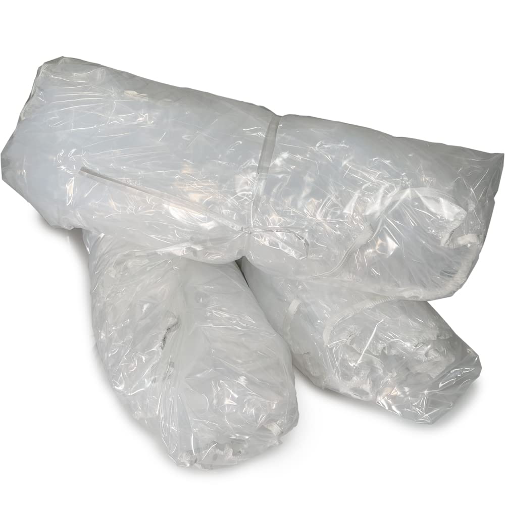 100-Pack Heavy Duty 4 Mil Elastic Drum Covers - Antistatic 55 Gallon Drum Lids for Chemical Storage & Industrial Protection - Secure Fit Plastic Drum Caps for 55 Gal Barrels - Ideal for Warehouse, Manufacturing & Hazardous Material Containment