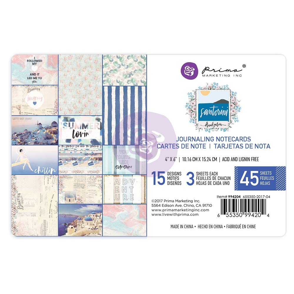 Prima Marketing 994204 Multi-Color Paper Crafts for Scrapbooking, Card Making & DIY Projects - Premium Crafting Supplies for Creative Arts