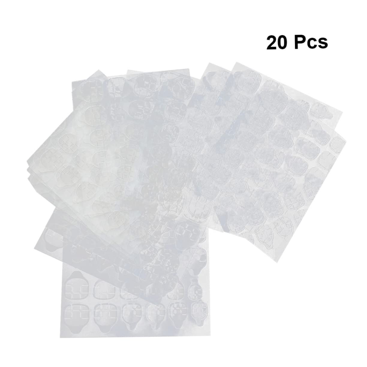 Minkissy 20 Sheets Self-Adhesive Nail Stickers - Waterproof Nail Glue Stickers for DIY Manicure, Salon Quality Fake Nails | Perfect for Parties, Weddings, and Everyday Wear