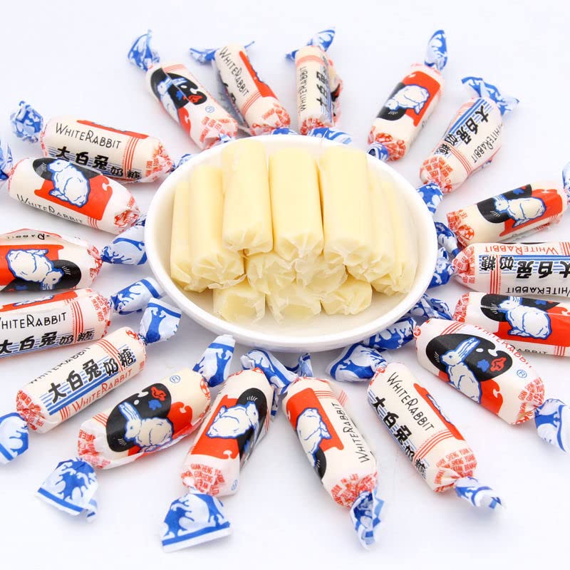 White Rabbit Toffee Candy Gift Box - 170g (6oz) Classic Chinese Milk Candy, Perfect for Easter Gifts, Birthday Presents & Holiday Treats