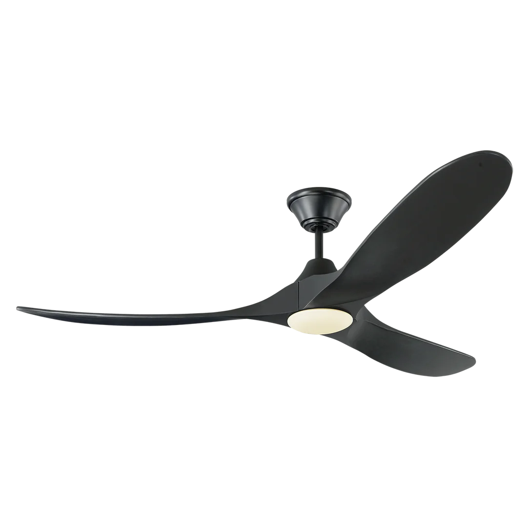 Maverick LED Ceiling Fan with Remote Control, 52 Inch Modern Smart Ceiling Fan with Light, Quiet Reversible Motor, Energy Efficient - Perfect for Living Room, Bedroom, and Office Spaces