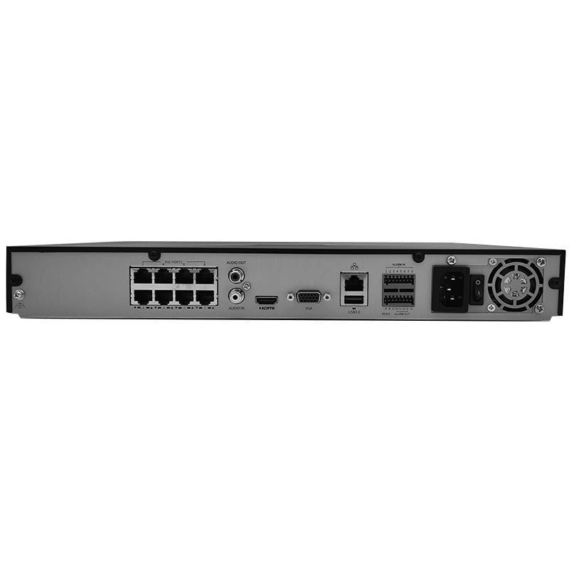 Alibi Vigilant Flex Series 8 Channel H.265 NVR Security System with IntelliSearch - Home & Business Surveillance Solution for 24/7 Monitoring