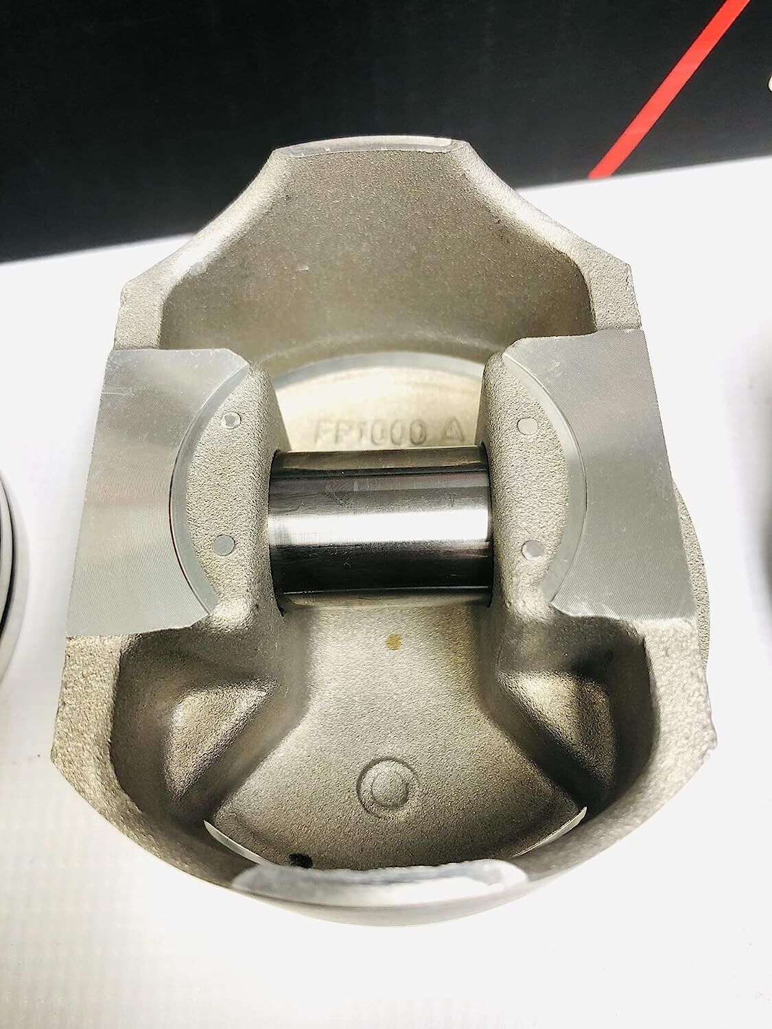 SPEED PRO Forged Coated Flat Top 4vr Pistons with 8+MOLY Rings for Chevy SB 5.7L 350 030 - High Performance Engine Upgrade for Racing & Street Use