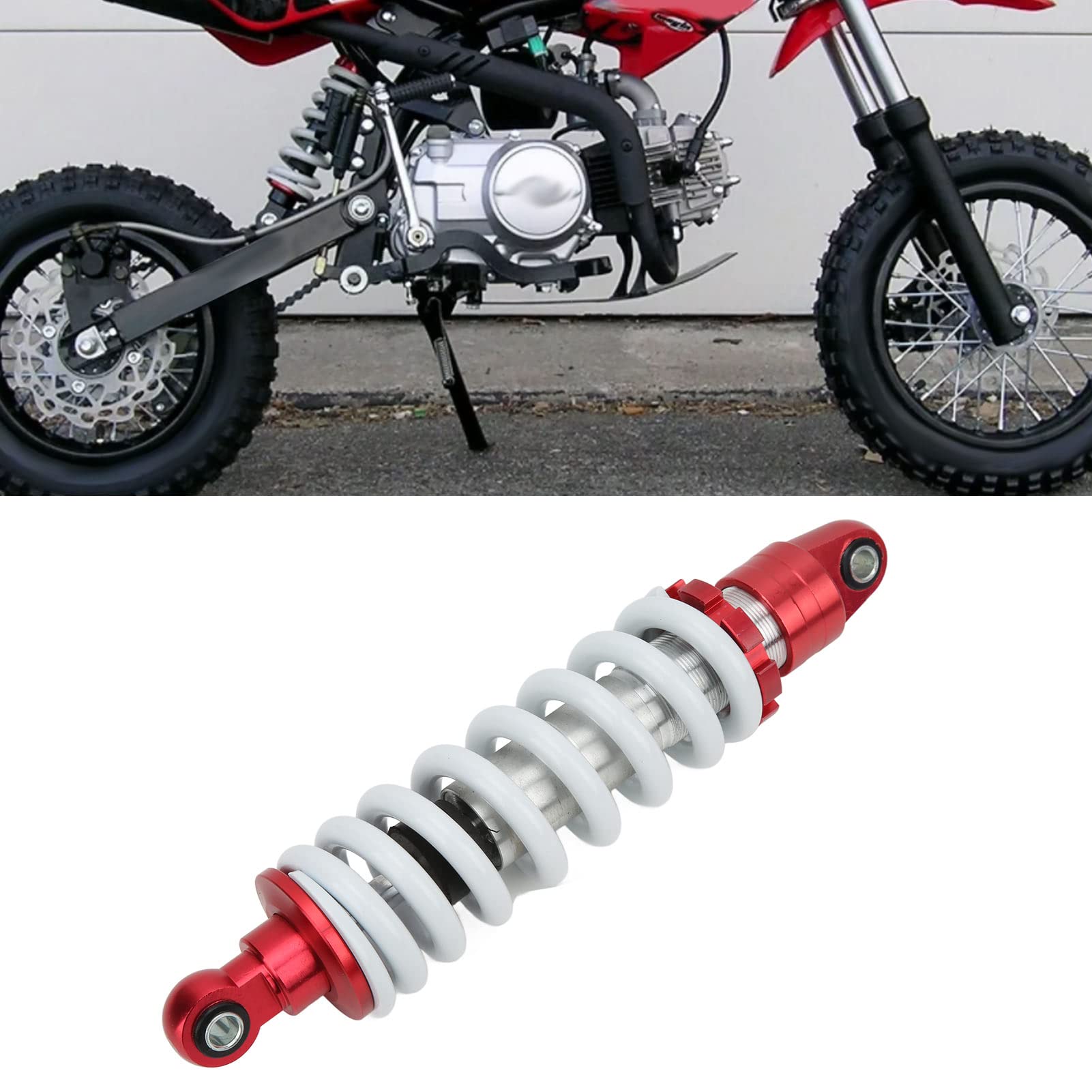Adjustable Motorcycle Rear Shock Absorber 295mm for ATVs & Off-Road Bikes - Enhanced Ride Comfort