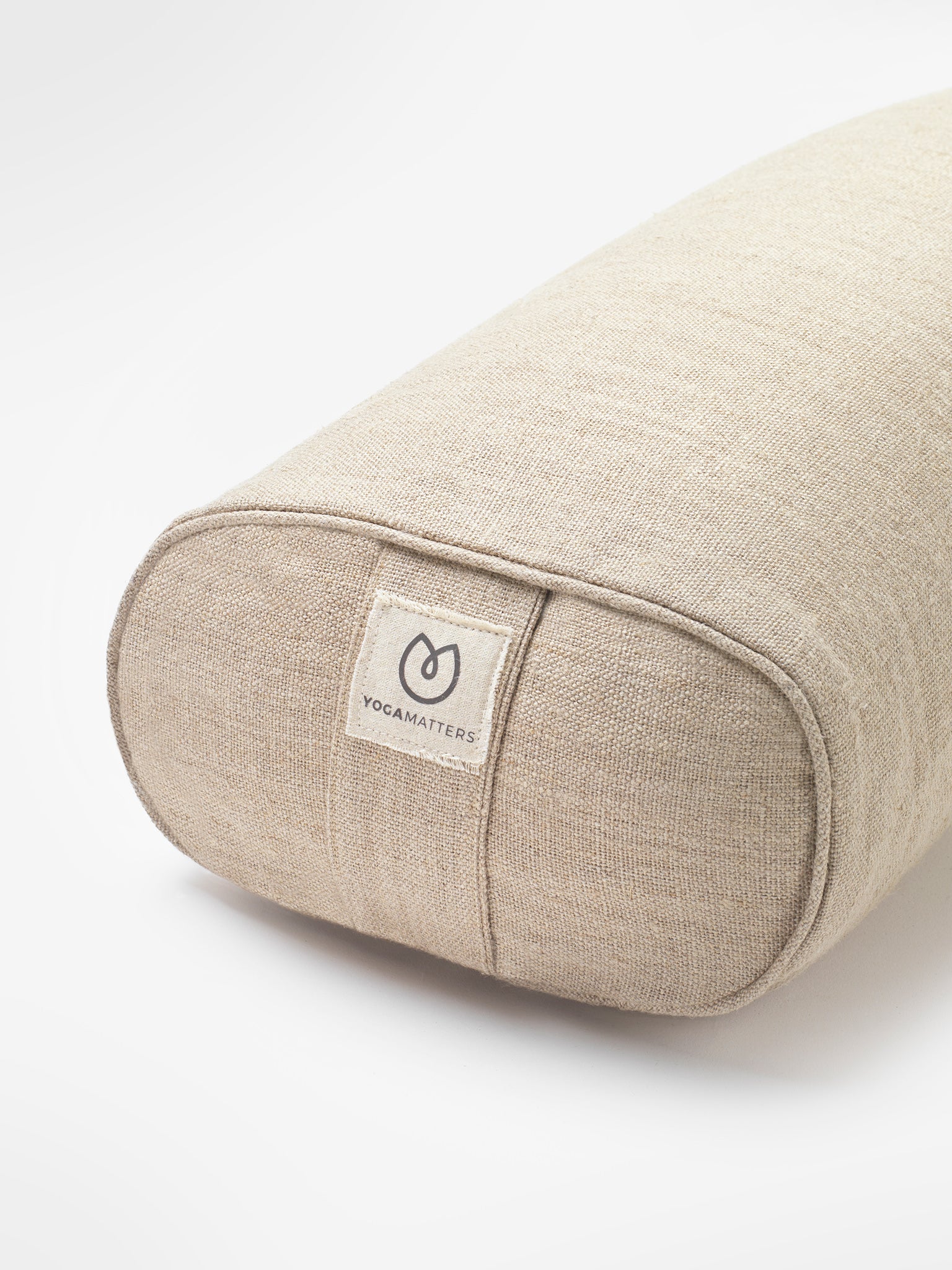 Yogamatters Natural Hemp Small Rectangular Buckwheat Bolster - Yoga Meditation Pillow for Support & Comfort in Home Studio Practice