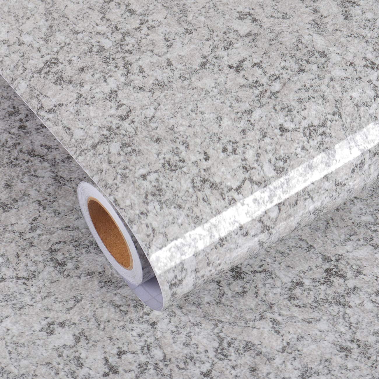 Livelynine Granite Countertop Contact Paper - Waterproof Self-Adhesive Marble Vinyl Wrap (15.8x78.8 Inch) | Peel & Stick for Kitchen Countertops, Bathroom Walls, Desk Cover | Easy Removable & Durable Surface Protection