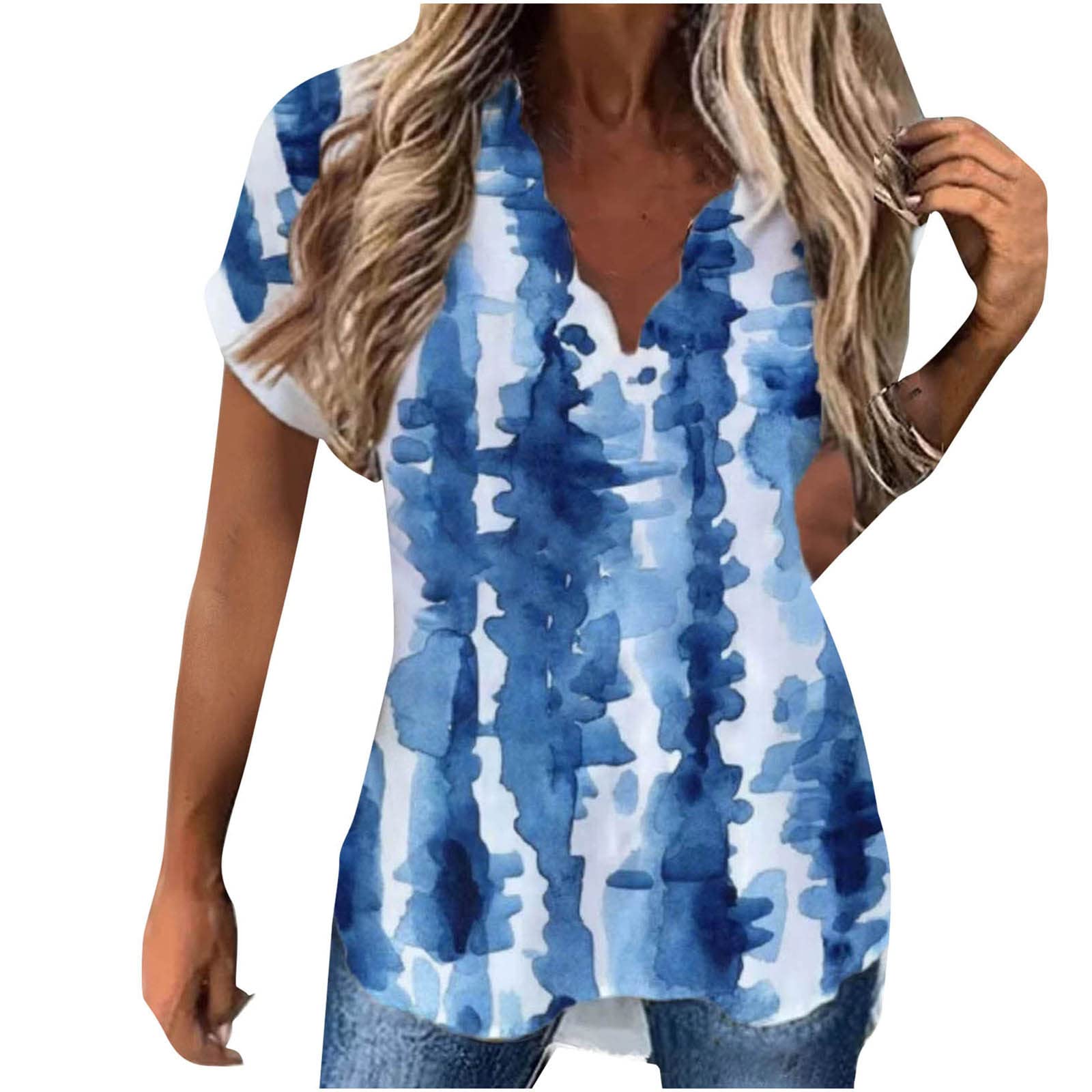 Women's Floral Draped Open Front Cardigan - Casual Short Sleeve Blouse with Ruffles Hem & Button Closure | Summer Lightweight Flowly Tops for Beach Cover-Up, Office Wear & Date Night Outfits