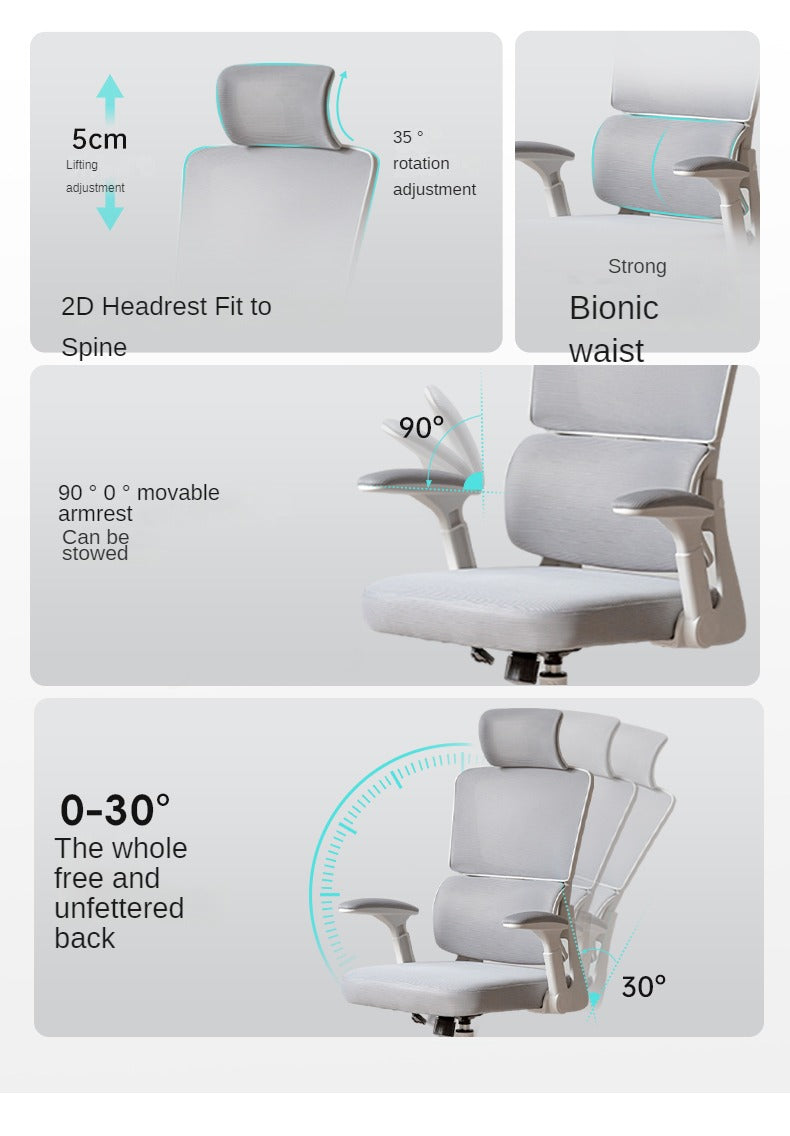 Ergonomic Office Chair with Lumbar Support - Comfortable Computer Desk Chair for Long Hours Sitting - Perfect for Home Office, Gaming, and Workspace