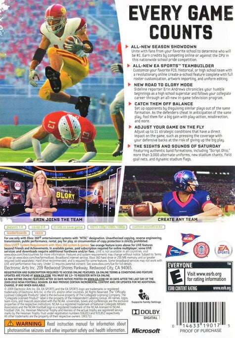 NCAA Football 10 - Authentic College Football Video Game for PS3 & Xbox 360 | Relive Classic NCAA Moments, Play with Your Favorite Teams | Perfect for Game Nights & Sports Fans