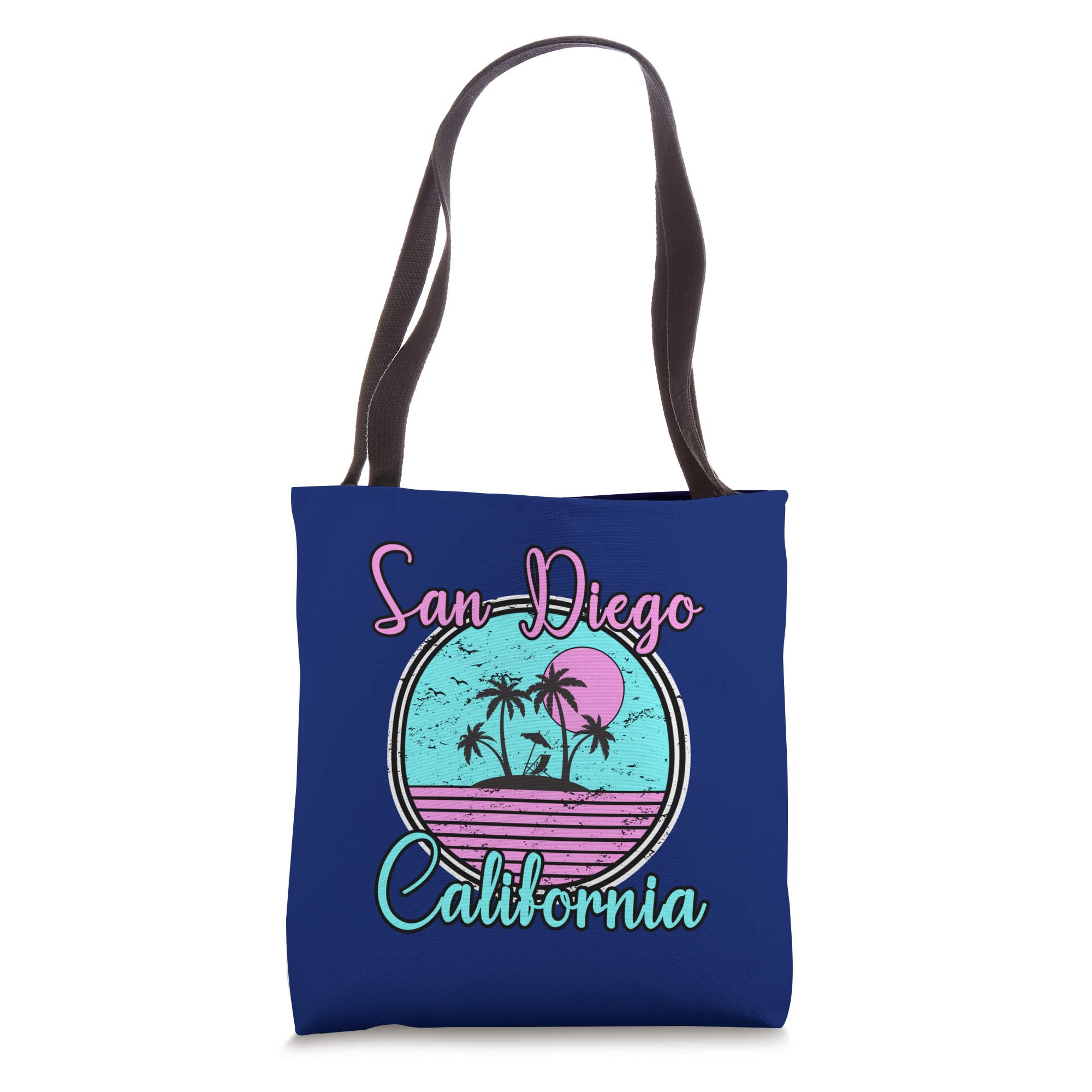 San Diego California CA Beach Travel Souvenir Tote Bag - Stylish & Durable Canvas Tote for Beach Trips, Shopping & Everyday Use