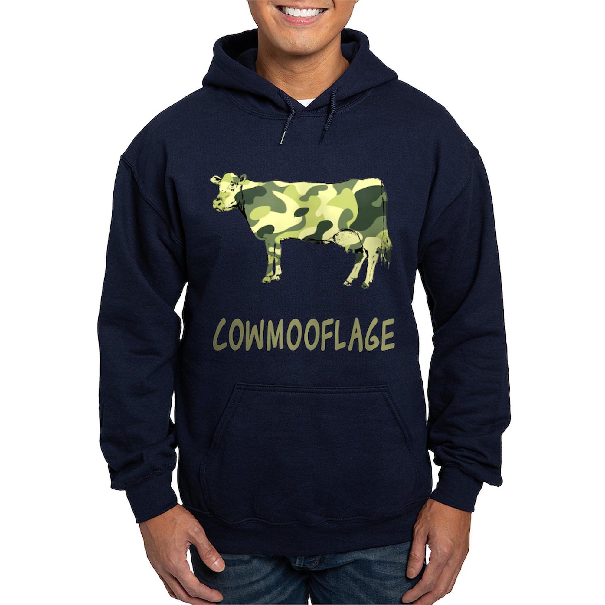 Cowmooflage Hoodie for Men - Dark Camouflage Pullover Sweatshirt, Regular Fit, Comfortable & Stylish | Perfect for Outdoor Adventures, Casual Wear & Gifts