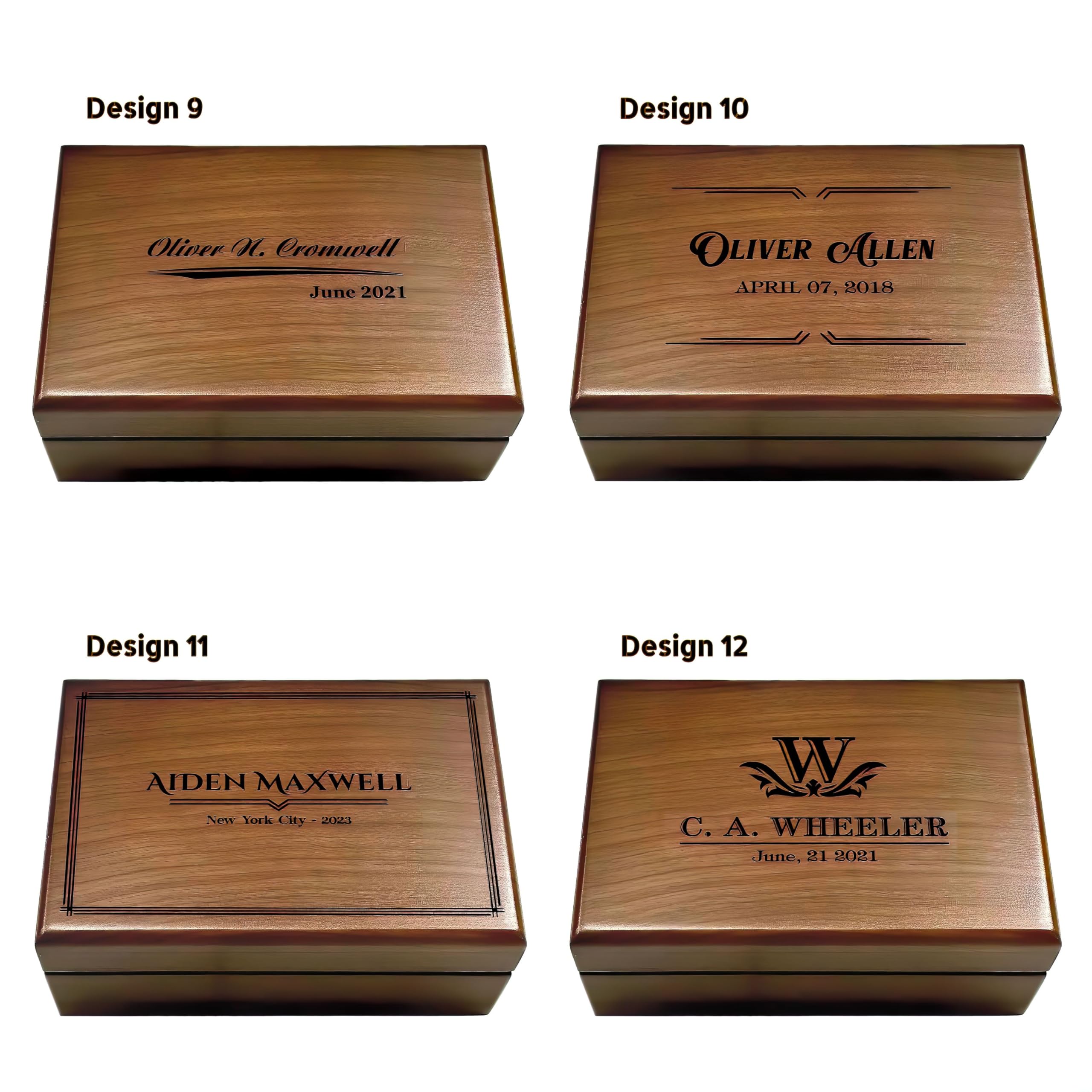 Personalized Retirement Gift Box for Men - Engraved Wooden Keepsake Box for Him - Perfect Retirement Gift Idea for Dad, Husband, or Coworker - Great for Office, Home, or Special Occasions