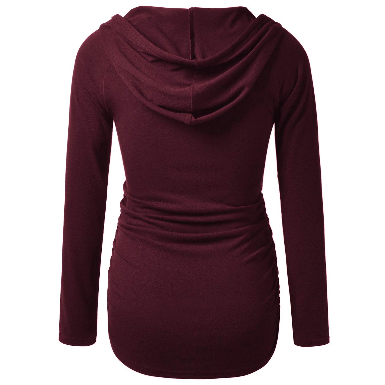 GINKANA Maternity Hoodie - Soft Long Sleeve Pregnancy Sweatshirt for Women | Comfortable Casual Maternity Top for Everyday Wear | Perfect for Pregnancy, Nursing & Postpartum