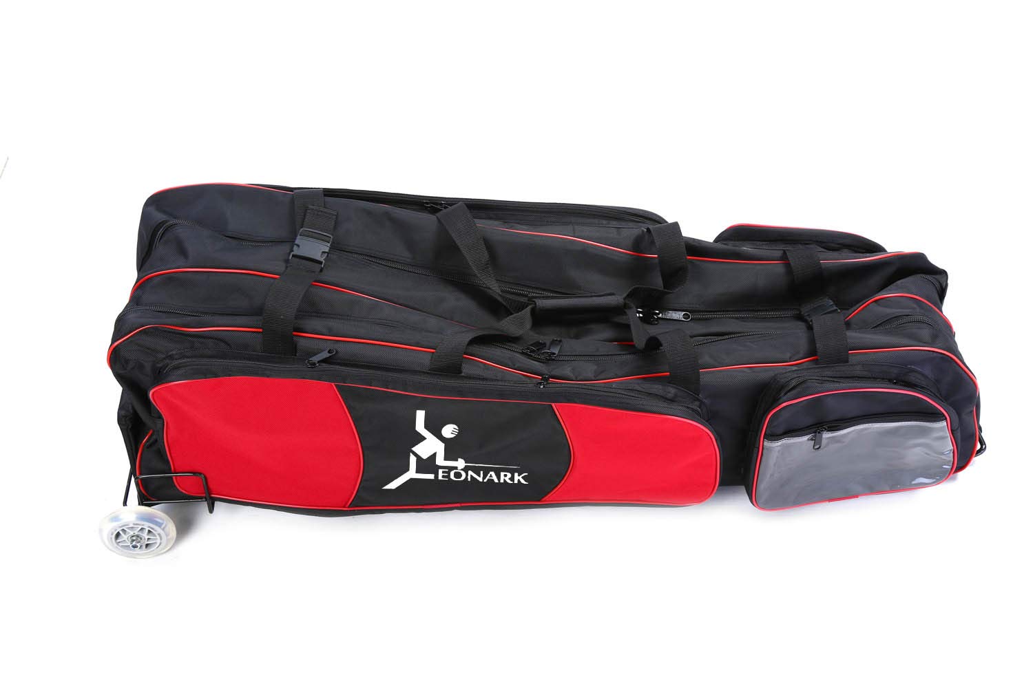 LEONARK Fencing Equipment Wheel Bag - Durable Draw-bar Trolley Case for Epee, Saber & Foil Swords, Fencing Suit & Mask | Perfect for HEMA Training, Competitions & Travel