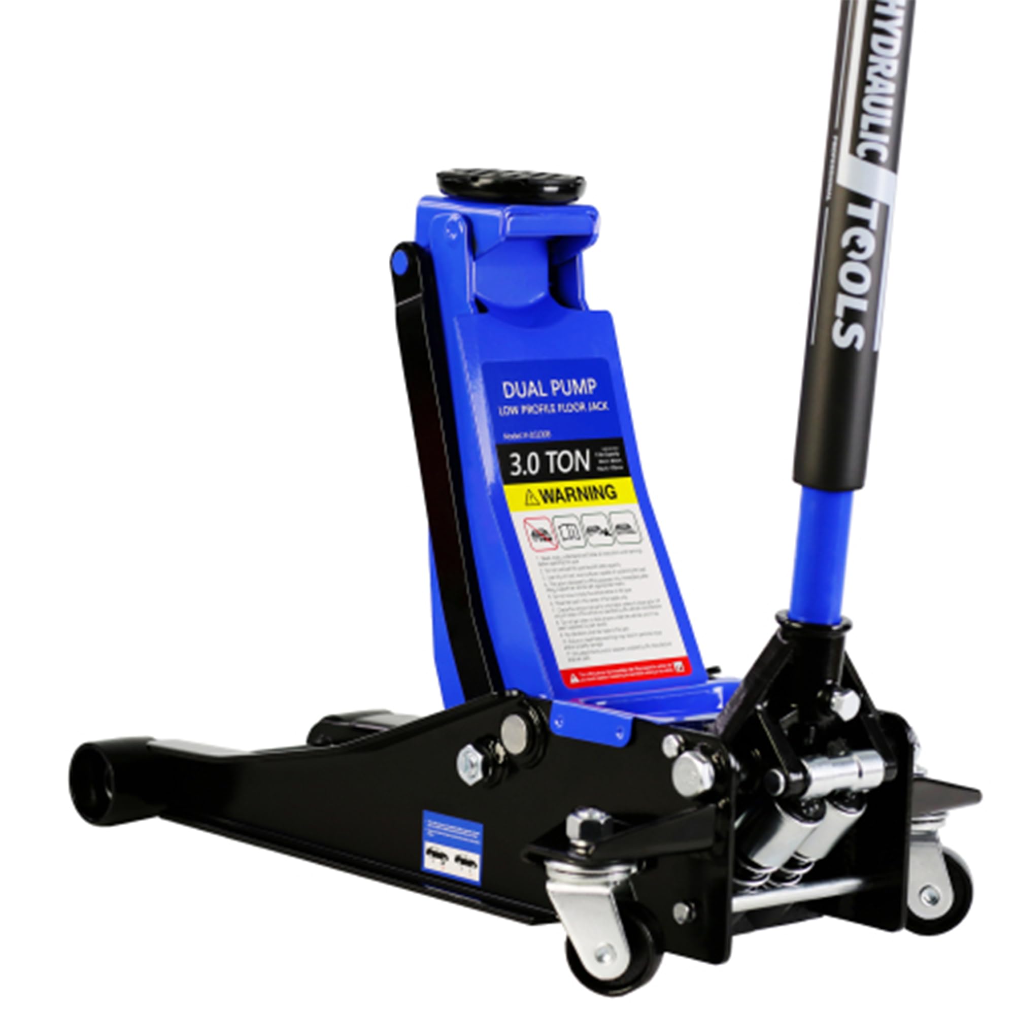 GARVEE 3 Ton (6600 lbs) Low Profile Floor Jack - Dual Piston Steel Quick Lift Pump - 3.3