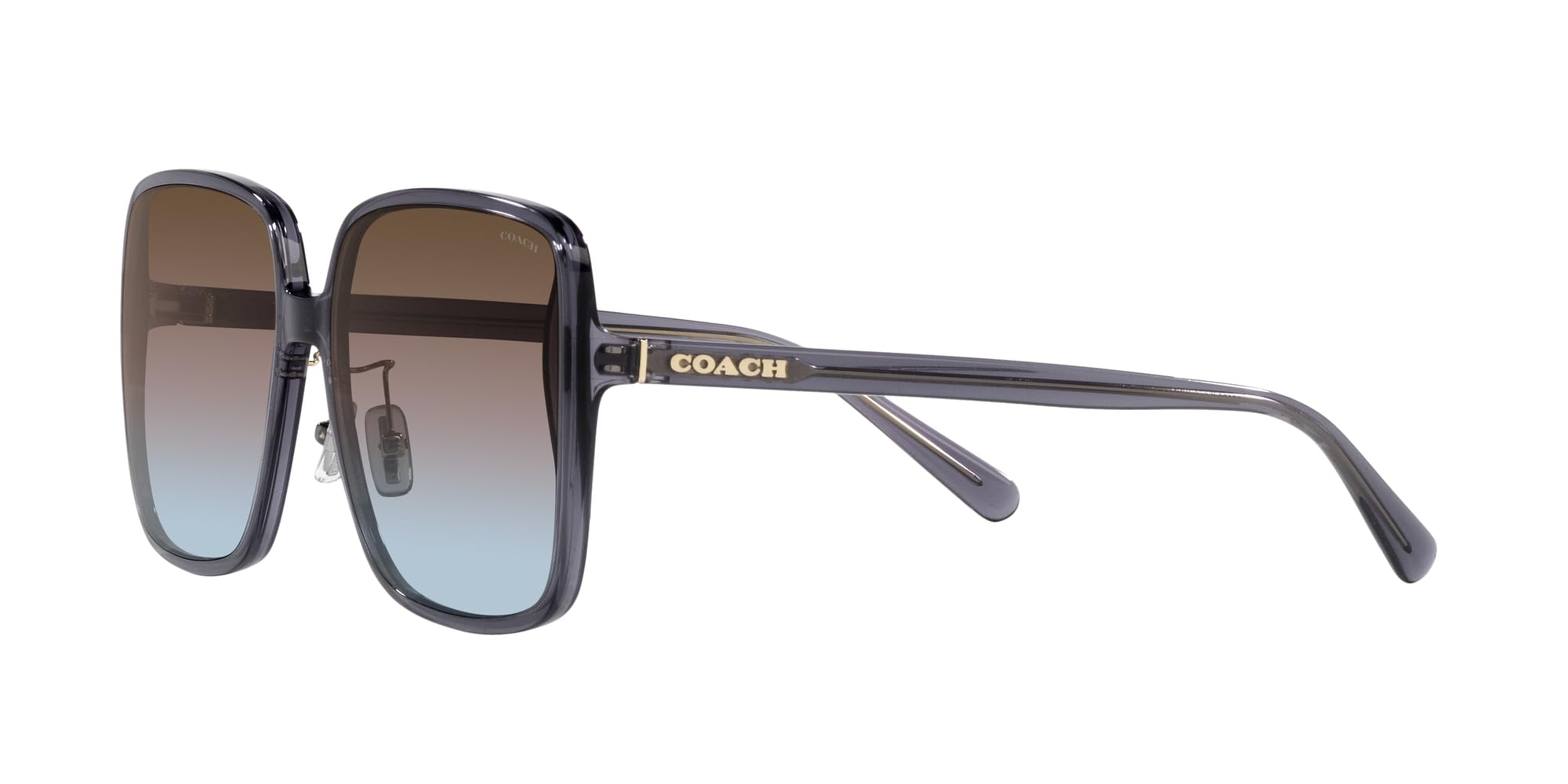 Coach Women's HC8368D Square Sunglasses - UV Protection, Polarized Lenses, Stylish & Lightweight for Outdoor Activities, Driving, and Beach Vacations