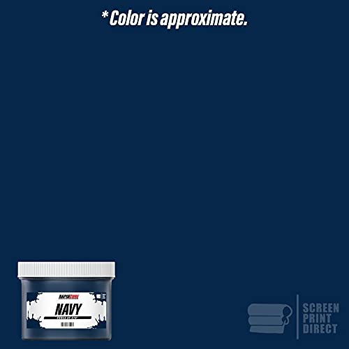Rapid Cure® Navy Screen Printing Ink (5 Gallon - 640oz) - Fast-Drying Plastisol Ink for Fabric Printing | High-Quality USA Made Screen Print Supplies | Perfect for T-Shirts, Hoodies & DIY Projects