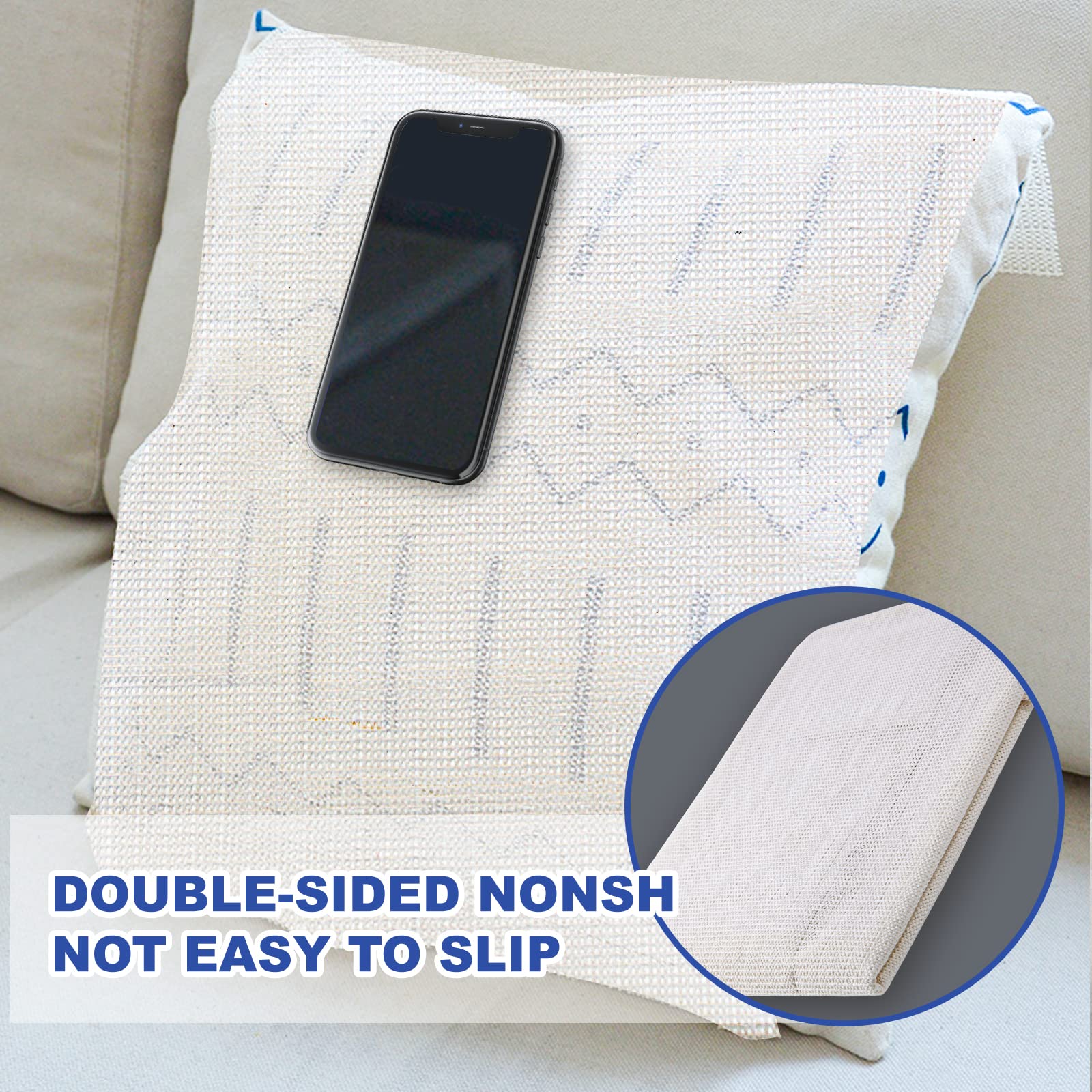 Non-Slip Mattress Gripper Pads - Anti-Slide Stopper for California King Beds, Box Springs & Platform Frames | Secure Your Mattress for Better Sleep & Safety (Home, Dorm, RV Use)