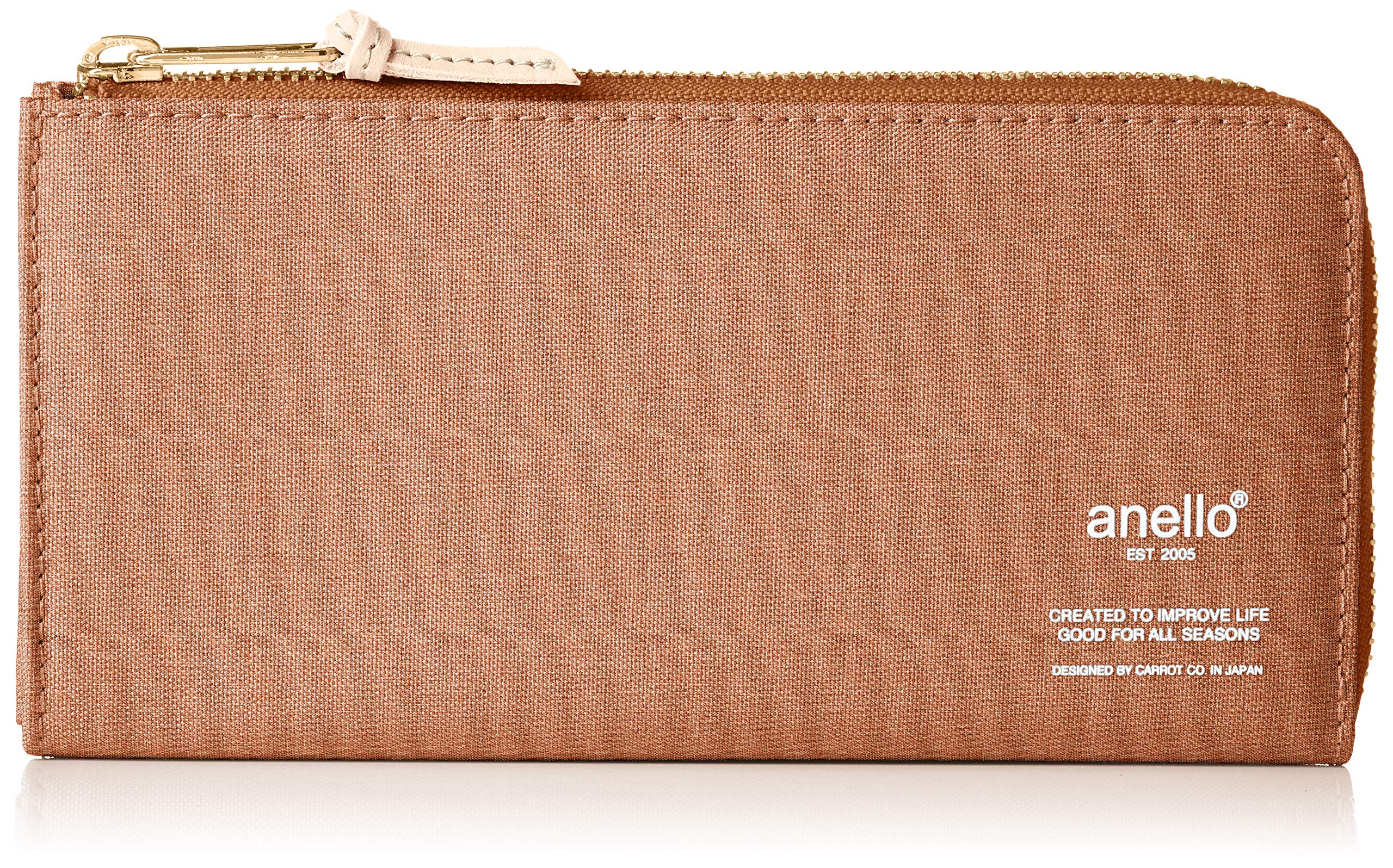 Anello Women's L-Shaped Long Wallet - Stylish RFID Blocking Leather Wallet for Everyday Use, Travel & Shopping